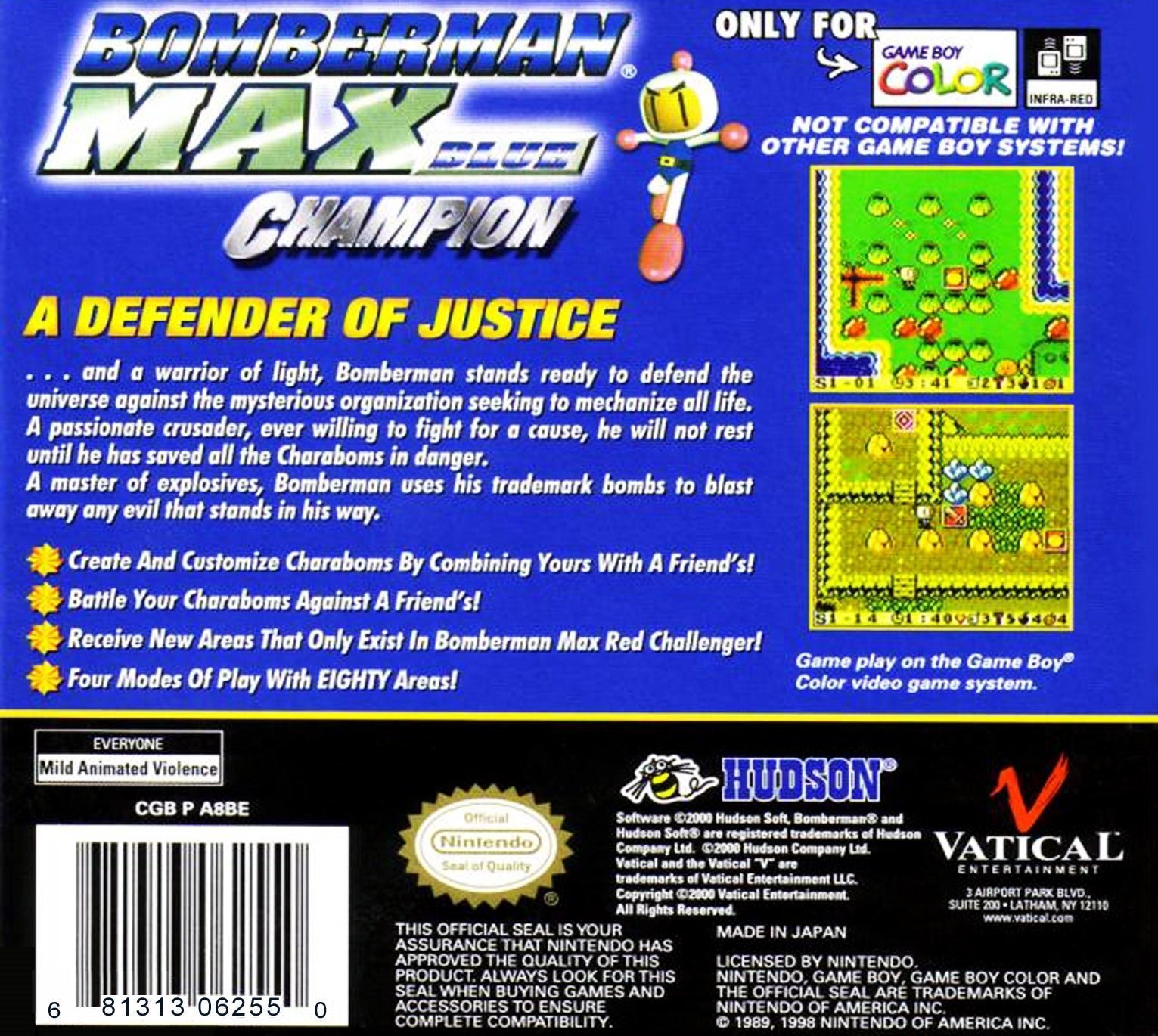 Bomberman Max Blue Champion - Classic Video Game for Nintendo Switch | Fun Multiplayer Action for Parties & Family Game Nights