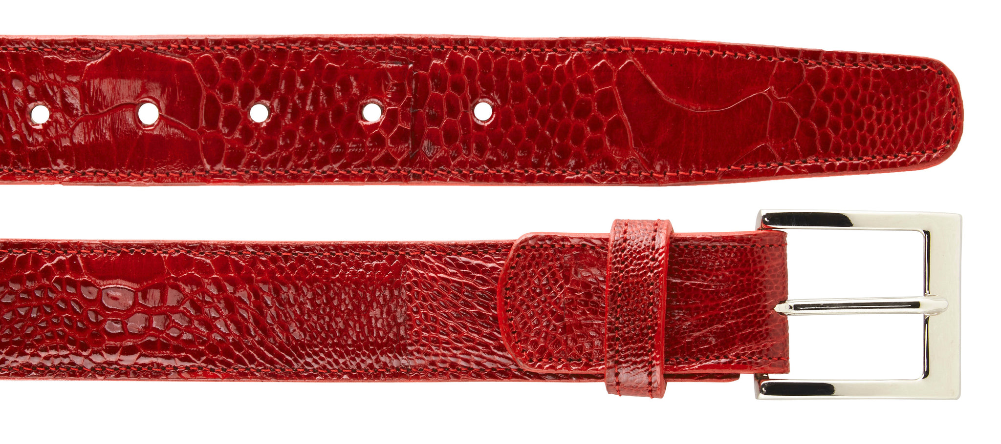 Belvedere Genuine Ostrich Leather Belts for Men - 12 Premium Colors - Classic & Western Style Dress Belts for Business, Casual & Cowboy Fashion