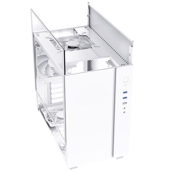 Montech Sky One Mini TG Micro ATX PC Case with ARGB Front LED & 3 Pre-Installed Fans - Compact Gaming Case for Small Spaces, Home Office & Streaming Setup
