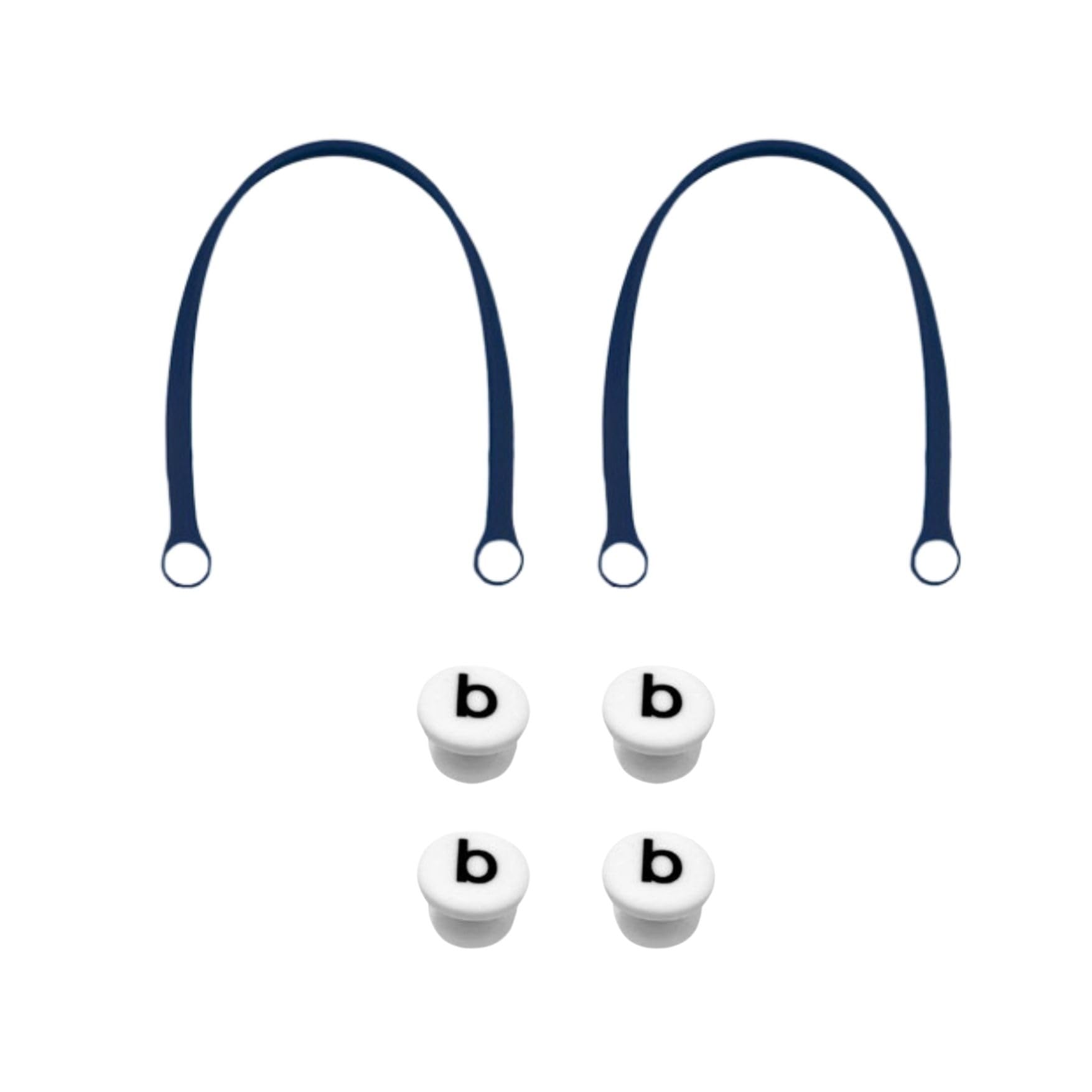 Replacement Straps for Rubber Beach Bag - Heavy Duty Replacement Handles with 4 Snaps for EVA Bags (Navy Blue, Large/XL Size) - Perfect for Beach Totes, Pool Bags & Waterproof Carryalls