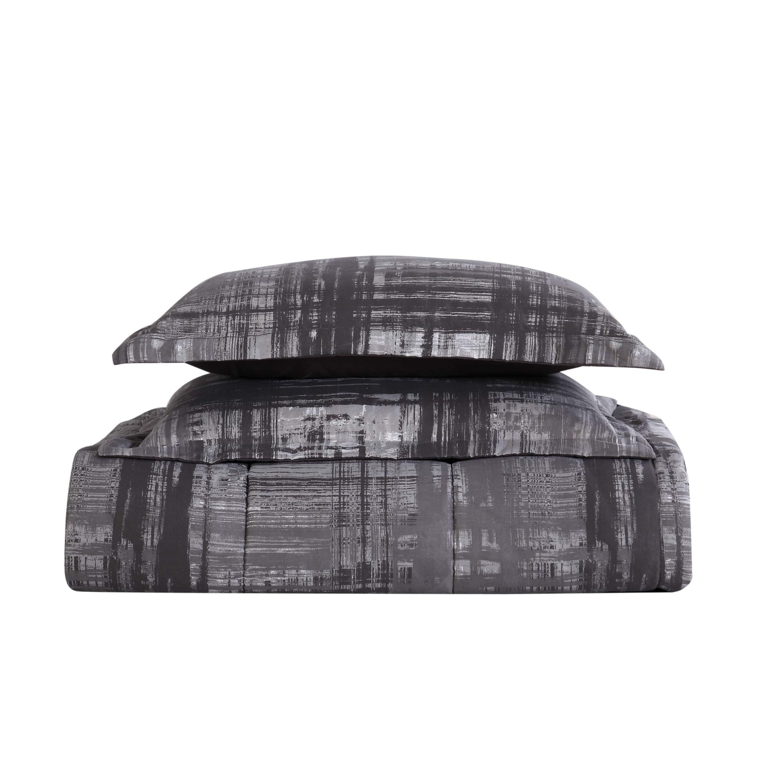 Camden Plaid Comforter Set - Twin Size 68x90 Inches, 2-Piece Bedding Set, Soft & Cozy, Perfect for Kids' Room, Dorm, or Guest Bedroom