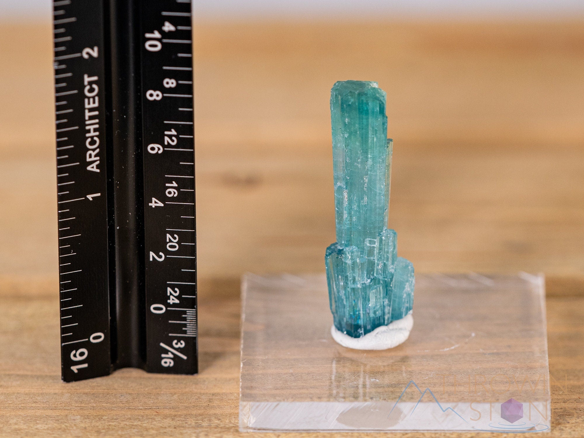 Natural Blue Tourmaline Raw Crystal Point - Healing Stone for Jewelry Making, Birthstone Gift, Meditation & Energy Work | Perfect for Necklaces, Bracelets & Home Decor