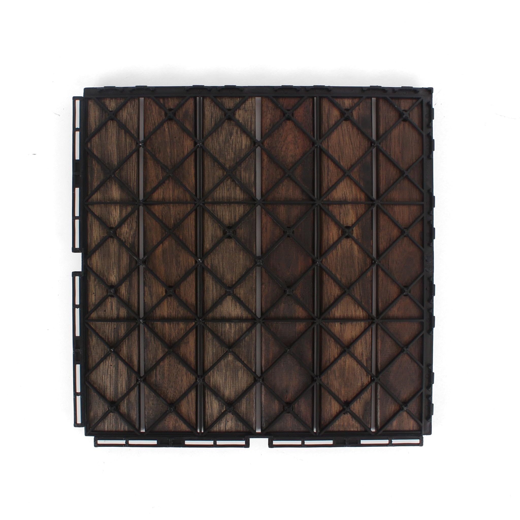 Premium Acacia Wood Deck Tiles - 12