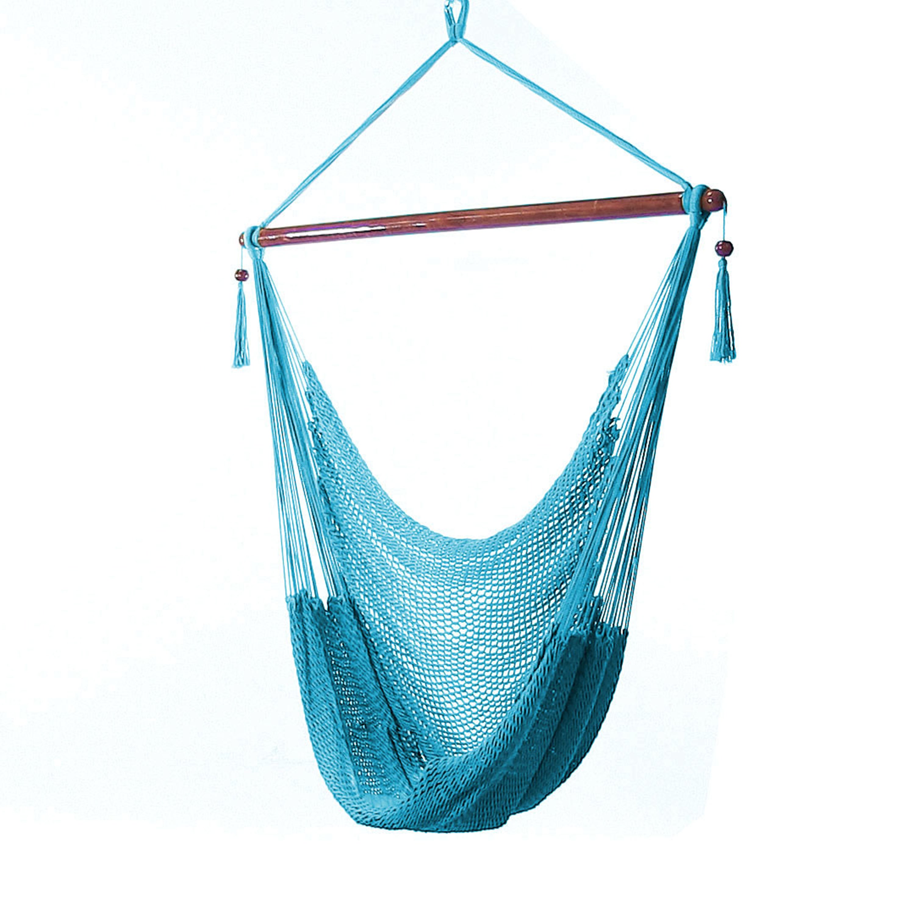 Sunnydaze Caribbean Extra Large Hammock Chair with Adjustable Stand - Outdoor Hanging Swing for Patio, Garden, Backyard & Poolside Relaxation