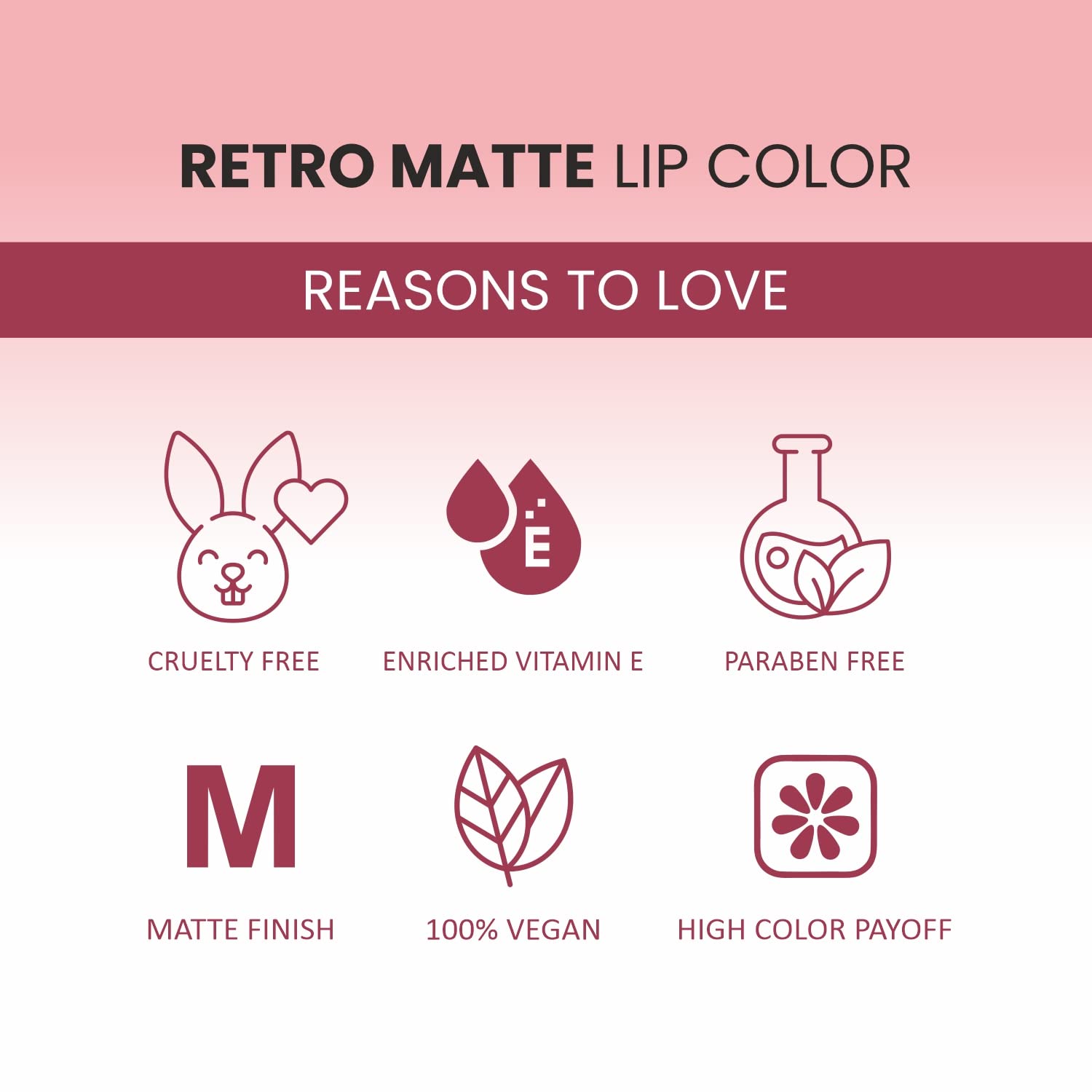 VERYMISS Retro Matte Lipstick - 08 Cerise Red Long Lasting Lip Color, Highly Pigmented & Moisturizing, Vegan & Cruelty-Free - Perfect for Parties, Date Nights & Everyday Wear