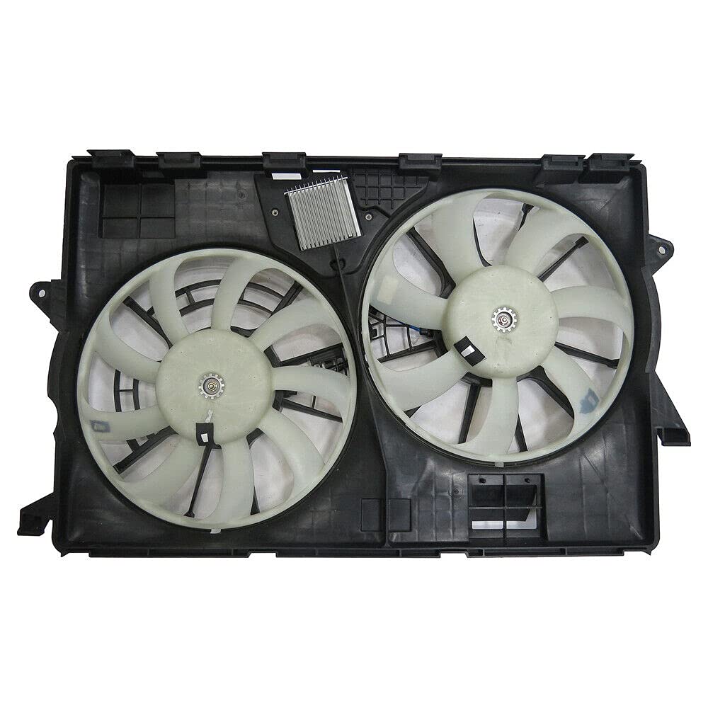 Replacement Dual Radiator and Condenser Fan Assembly for 2014-2020 Jeep Cherokee - High Performance Cooling System Part - Perfect for Off-Roading, Towing & Hot Weather Driving