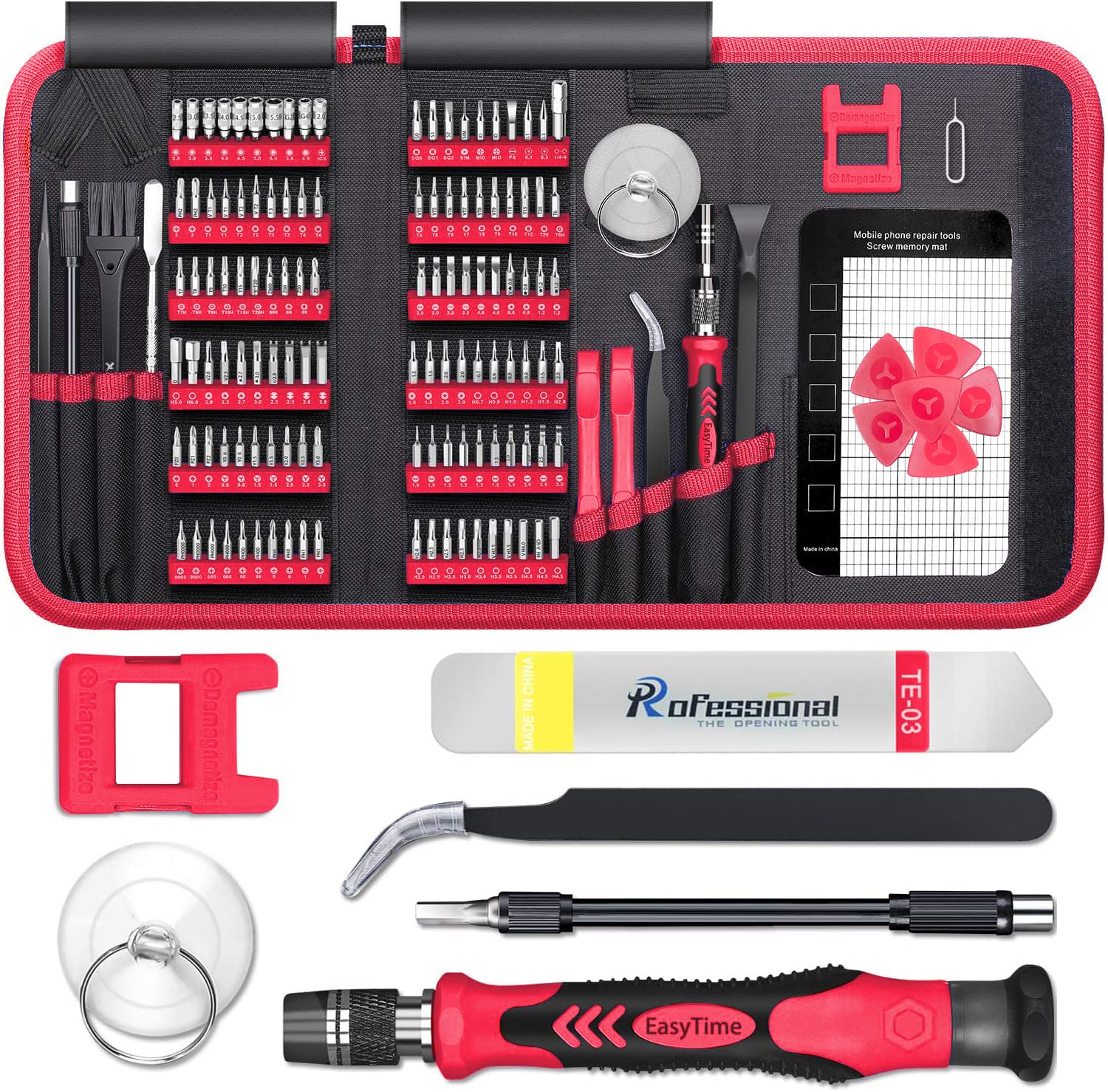 140-in-1 Professional Computer & Phone Repair Tool Kit - Precision Screwdriver Set for Laptop, iPhone, MacBook, Tablet, PC, Xbox - Perfect for DIY Repairs & Tech Maintenance