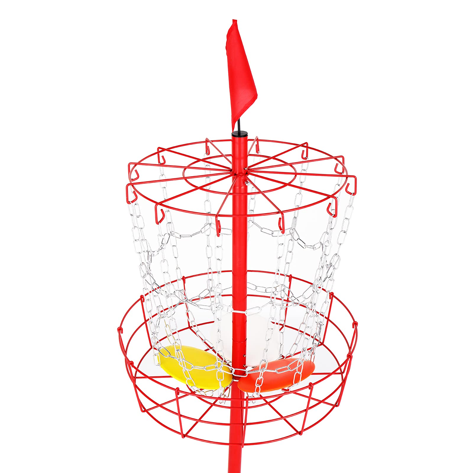 Premium Enchi Disc Golf Disc Set - Professional Flying Discs for Outdoor Sports & Backyard Games | Portable Metal Disc Golf Basket & Target for Practice | Perfect for Parks, Camping, and Family Activities