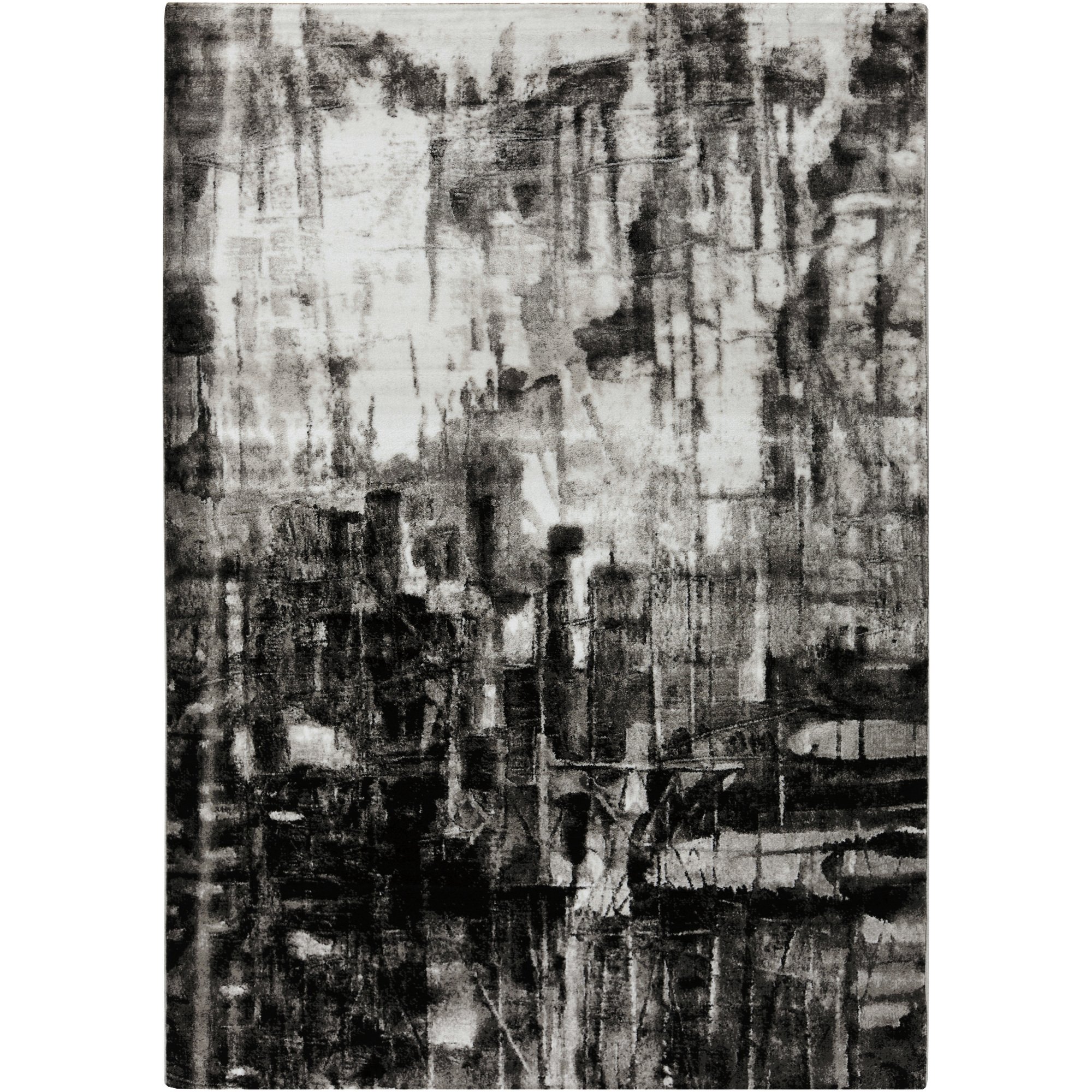 Helaine Charcoal Modern Area Rug 5'2
