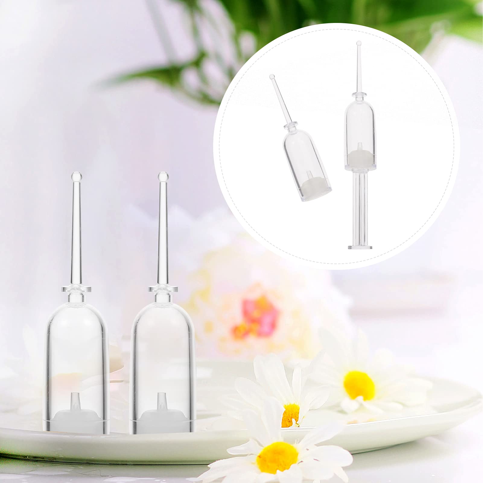OSALADI 5ml Clear Mini Glass Perfume Bottles Set - Travel Size Sample Vials with Dropper & Lid for Essential Oils, Fragrances & DIY Beauty - Perfect for Travel, Gifts & Home Organization