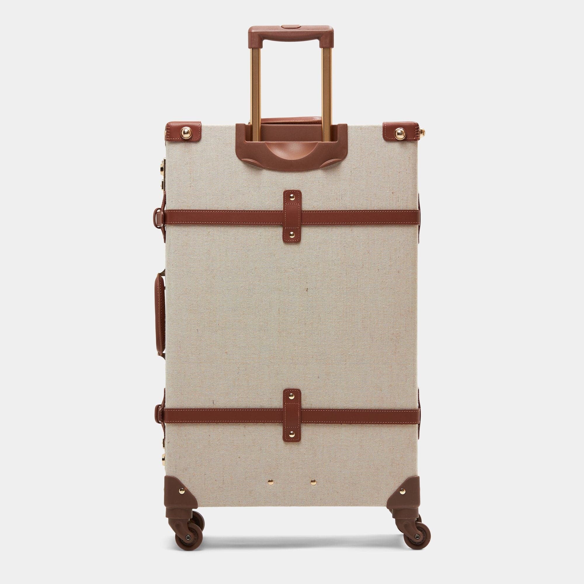 The Editor Brown Check-In Spinner Luggage - Lightweight 20