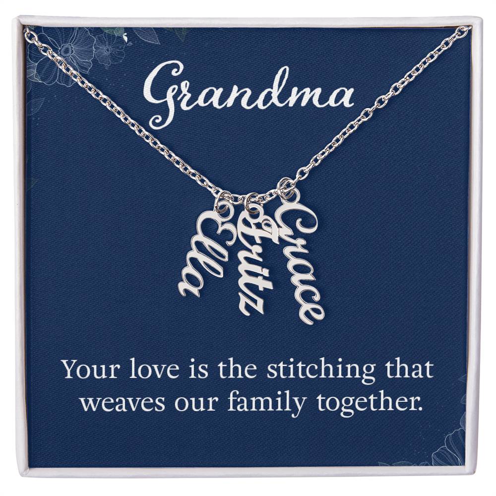 Personalized Grandkids Name Necklace - Custom Engraved Grandma Gift for Birthday, Mother's Day & Anniversary - Perfect for Family Keepsakes & Special Occasions
