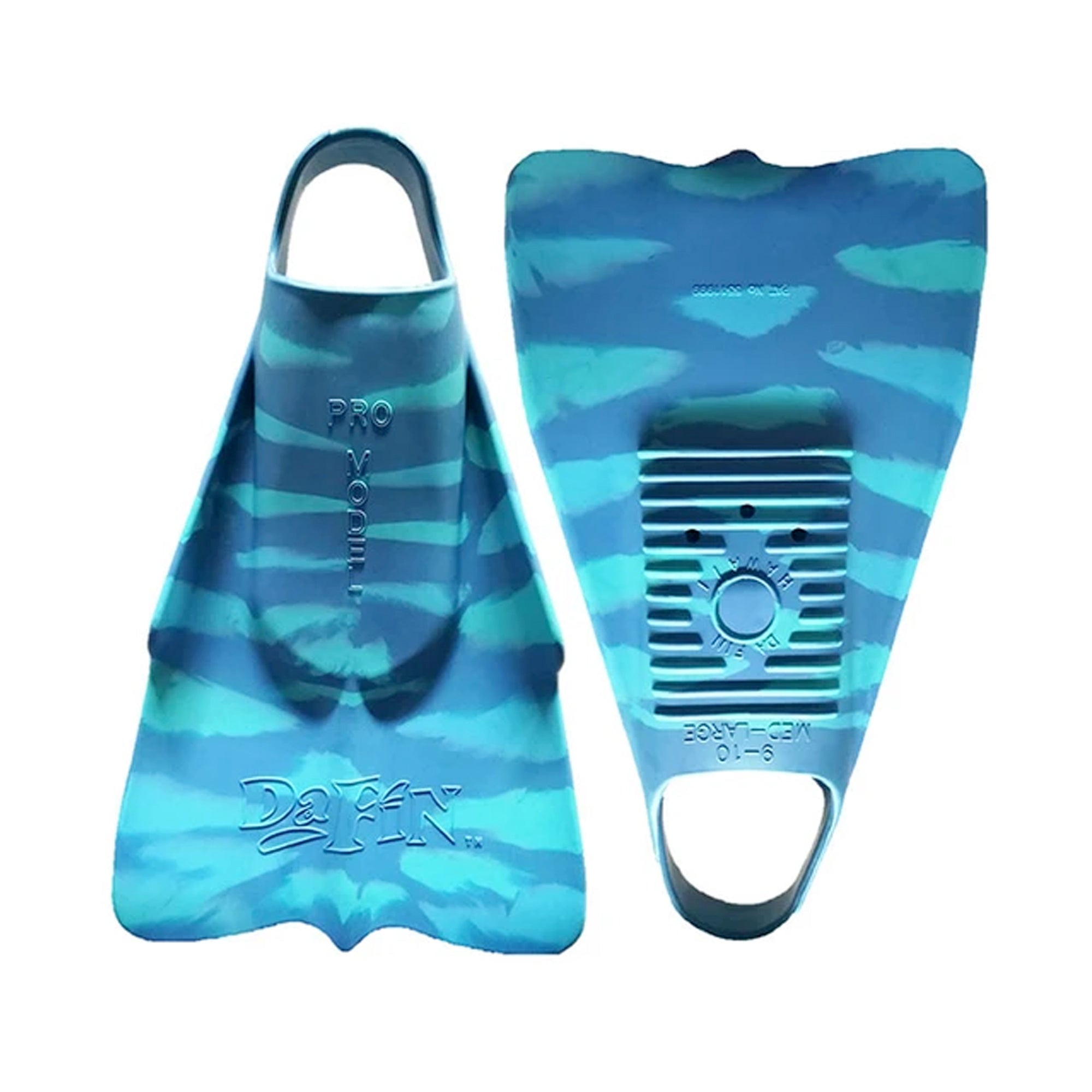 DaFin Pro Signature Zak Noyle Swim Fins - Ocean Blue | High Performance Swimming Fins for Surfing, Bodyboarding & Ocean Swimming | Perfect for Wave Riding and Water Sports