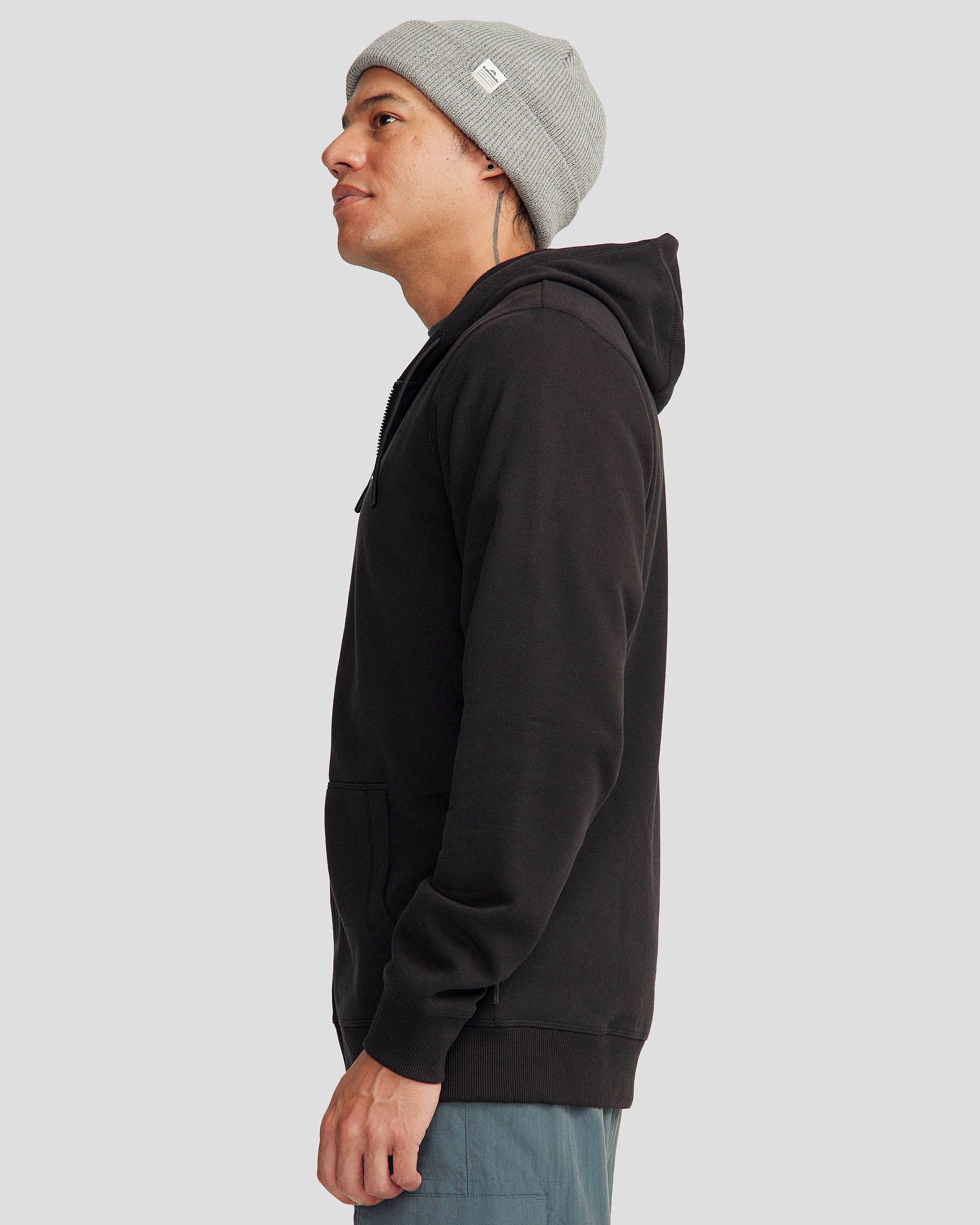 Men's Full Zip Hoodie - Black Stingray Design | Warm & Stylish Pullover for Casual Wear, Outdoor Activities & Gym
