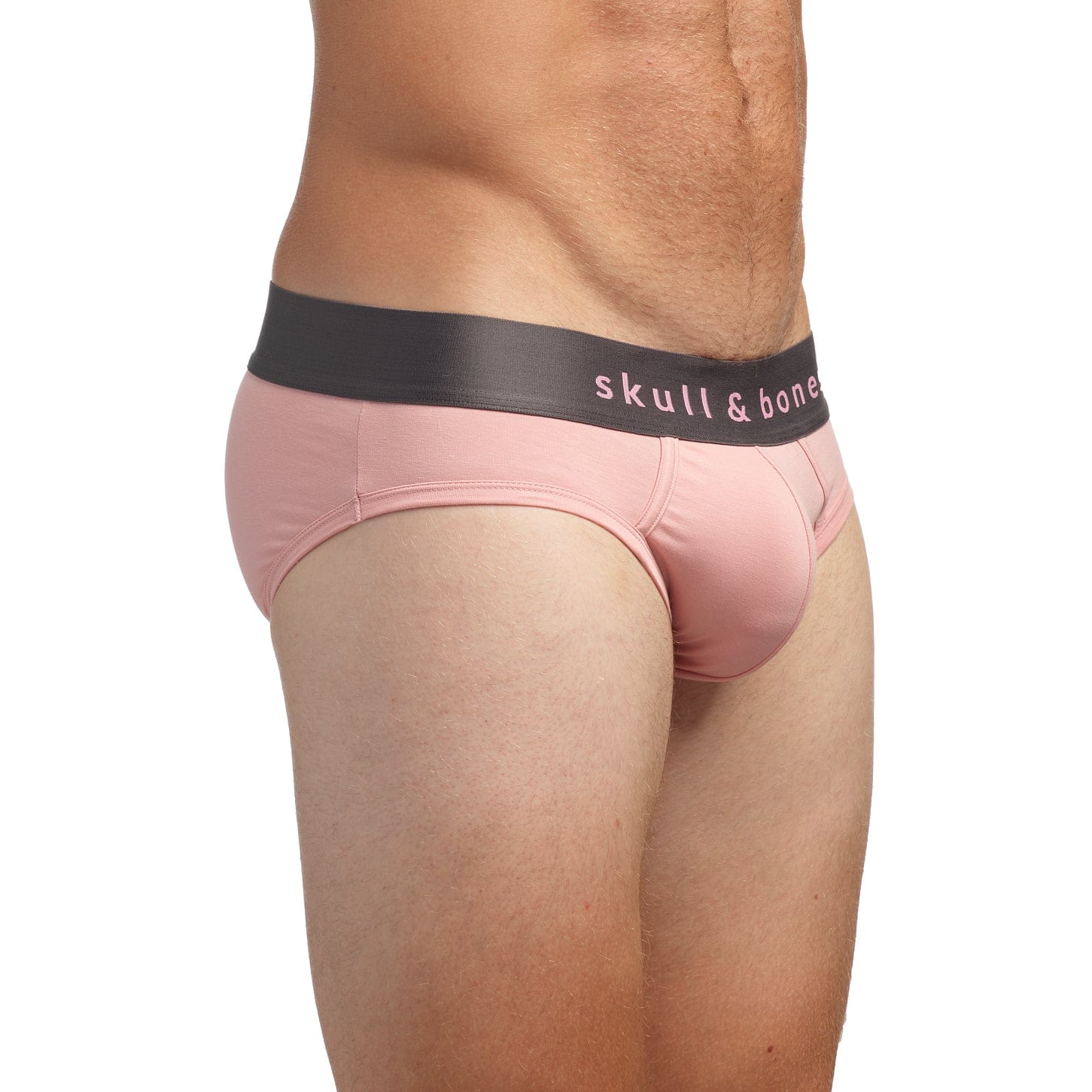 Just the Bones Brief Pink - Comfortable Women's Underwear for Everyday Wear, Sleep & Lounge