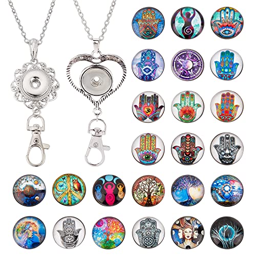 2+24 Magic Style Button Lanyard