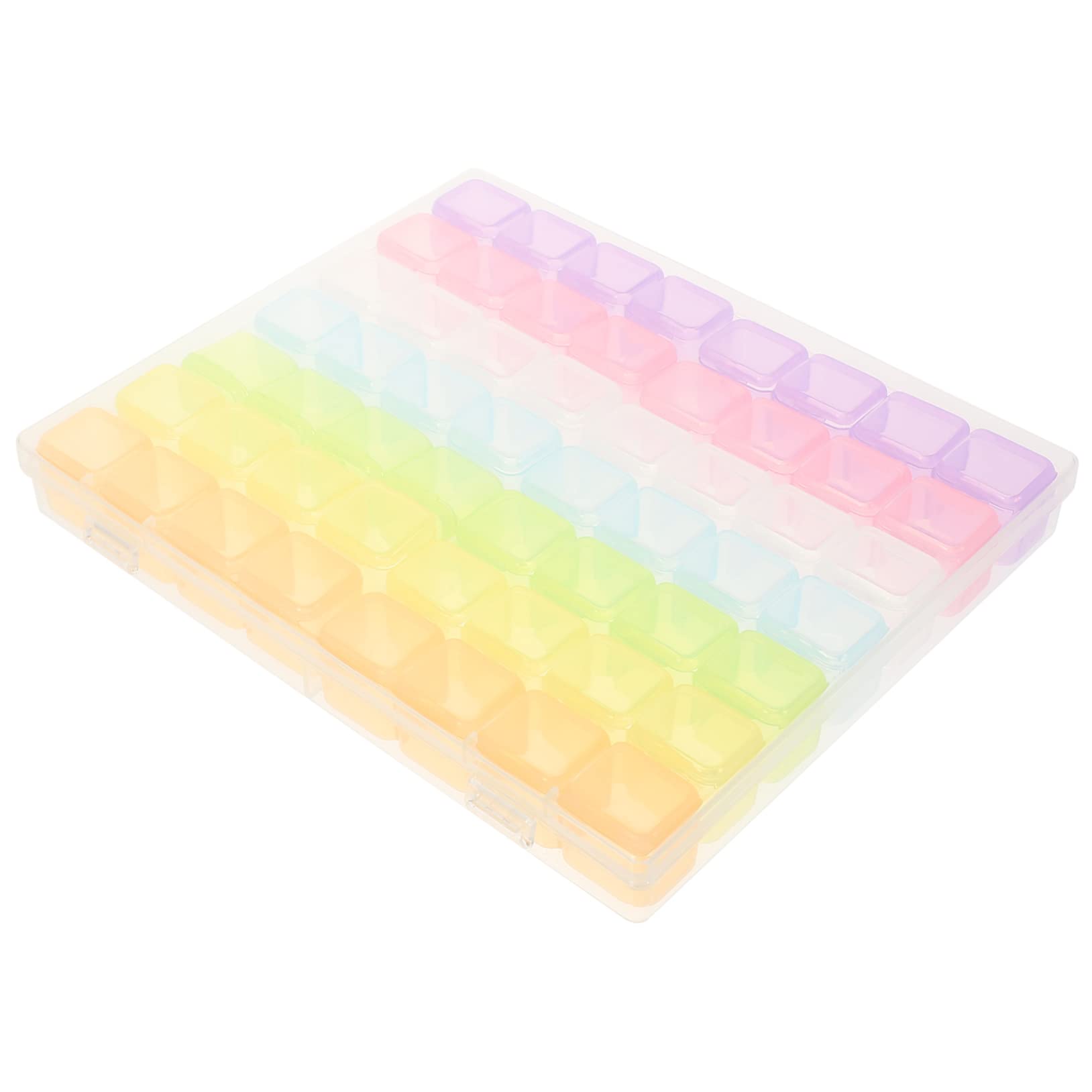 FRCOLOR 1 Set Nail Art Organizer Box with Rhinestone Accessories - Portable Makeup Storage Case for Dip Powder, Nail Tips & Manicure Tools - Perfect for Salon Professionals & Home Nail Care