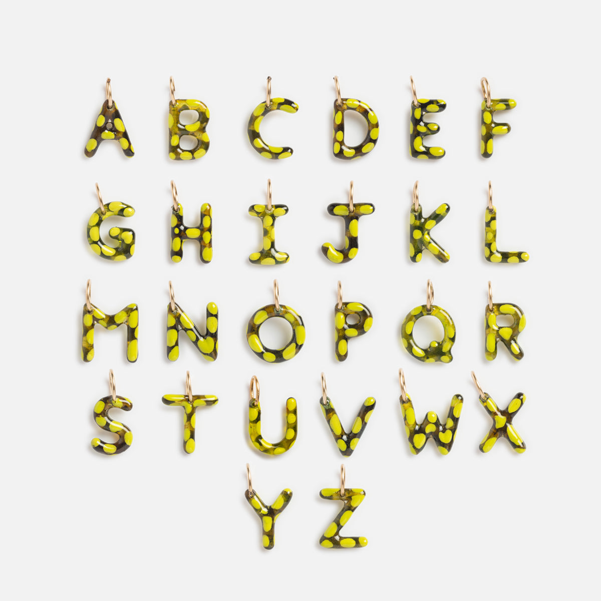 Jelly Pickle Letter Charm - Cute & Colorful Alphabet Beads for DIY Jewelry Making, Bracelets, Necklaces & Keychains - Perfect for Crafts, Gifts & Party Favors