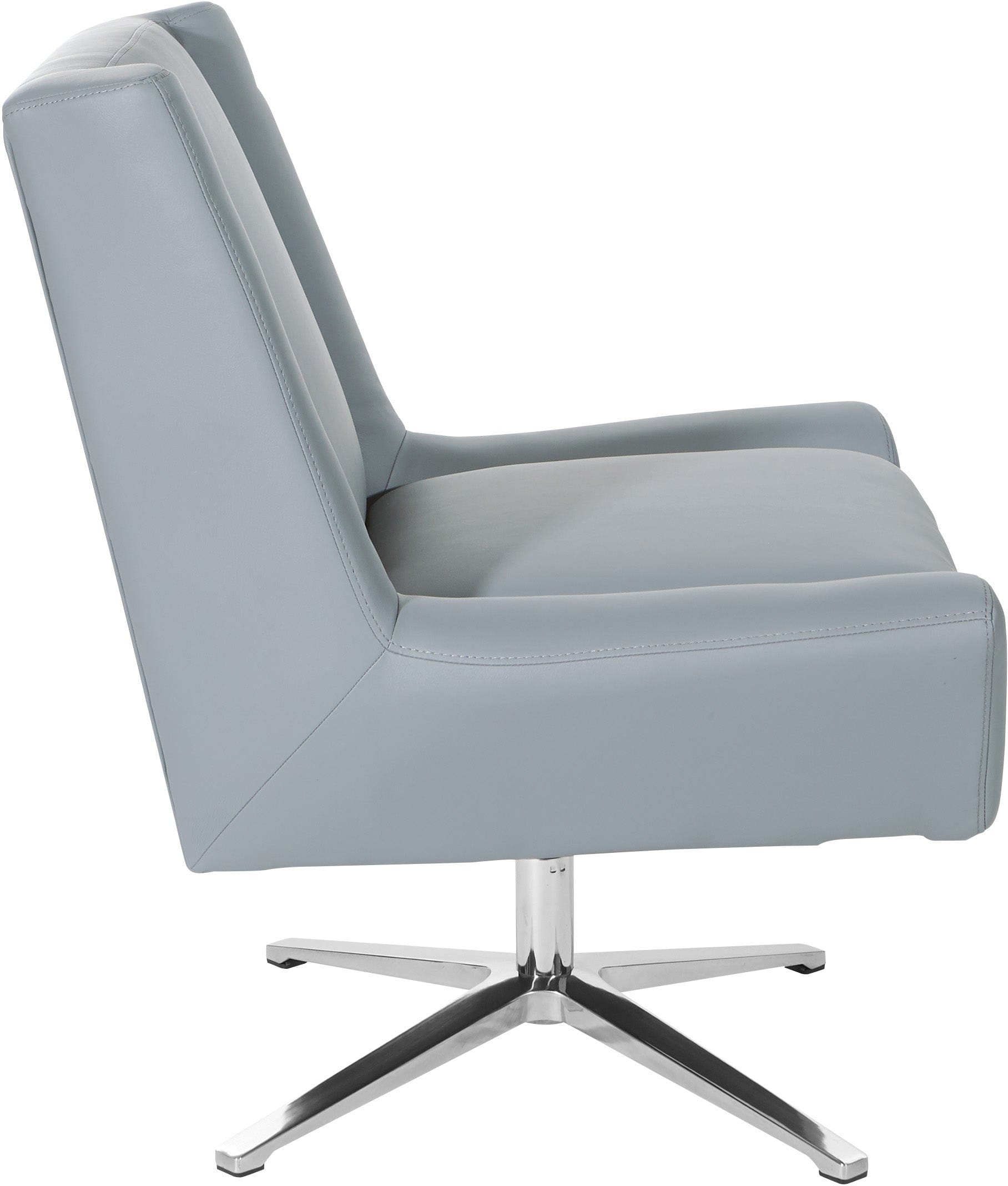 Office Star Faux Leather Guest Chair with Padded Seat [FLH5969AL] - Comfortable Reception & Waiting Room Seating for Offices, Hotels & Lobby Areas