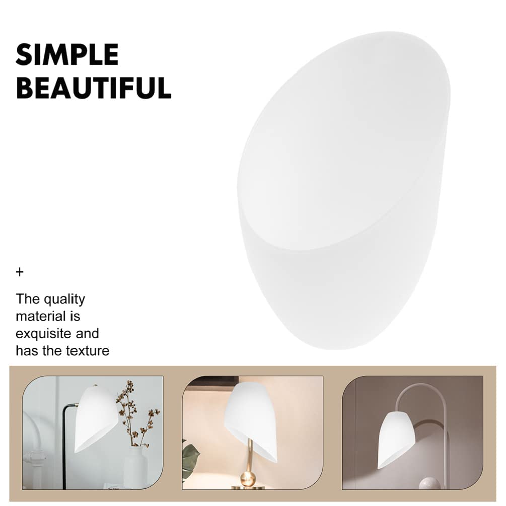 5-Pack Plastic Lamp Shades Replacement - Horseshoe Table Lamp Covers for Home Decor, Christmas Lighting & Bedroom Accents