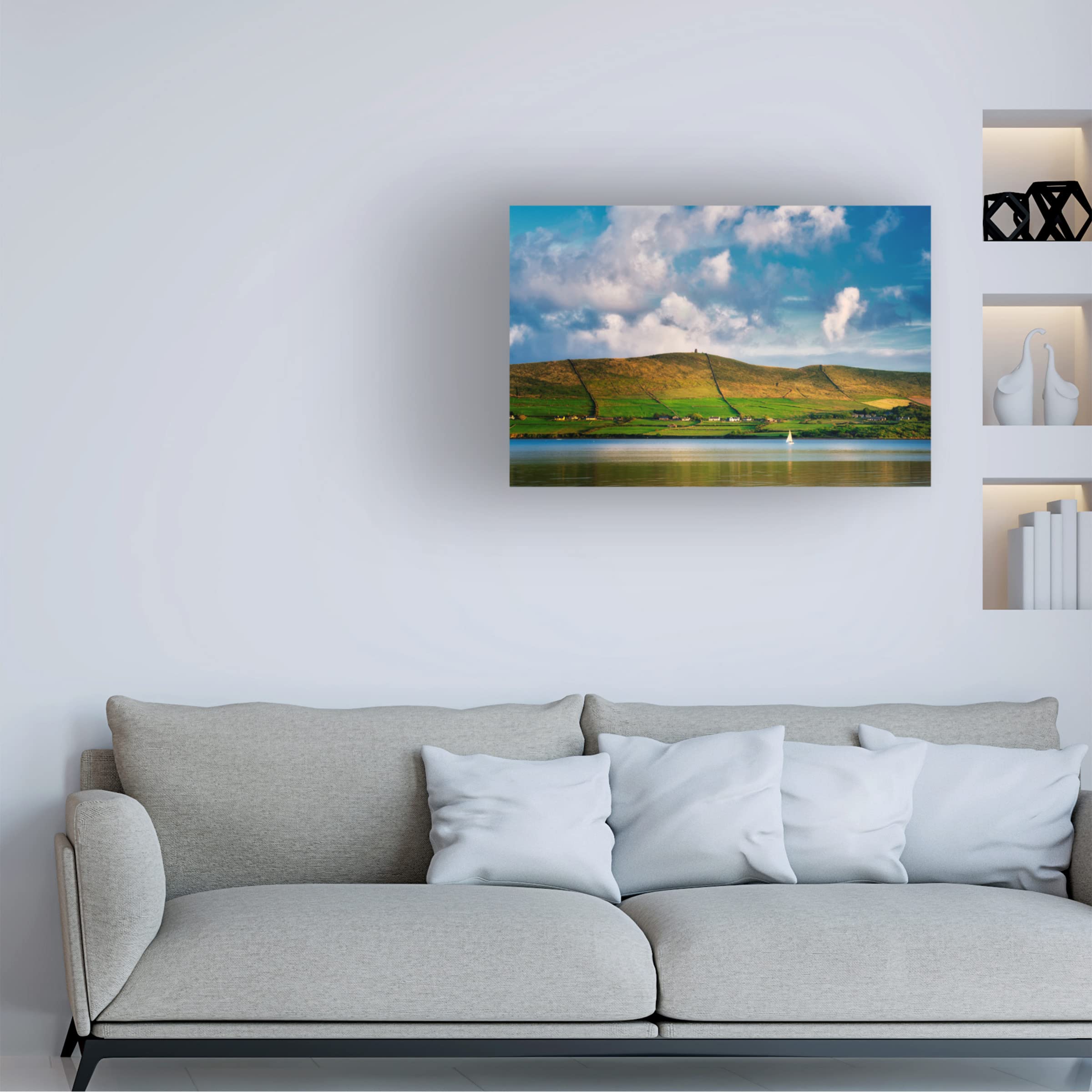 Dennis Frates 'Hillside' Landscape Canvas Wall Art - Premium Handmade Home Decor for Living Room, Bedroom & Office