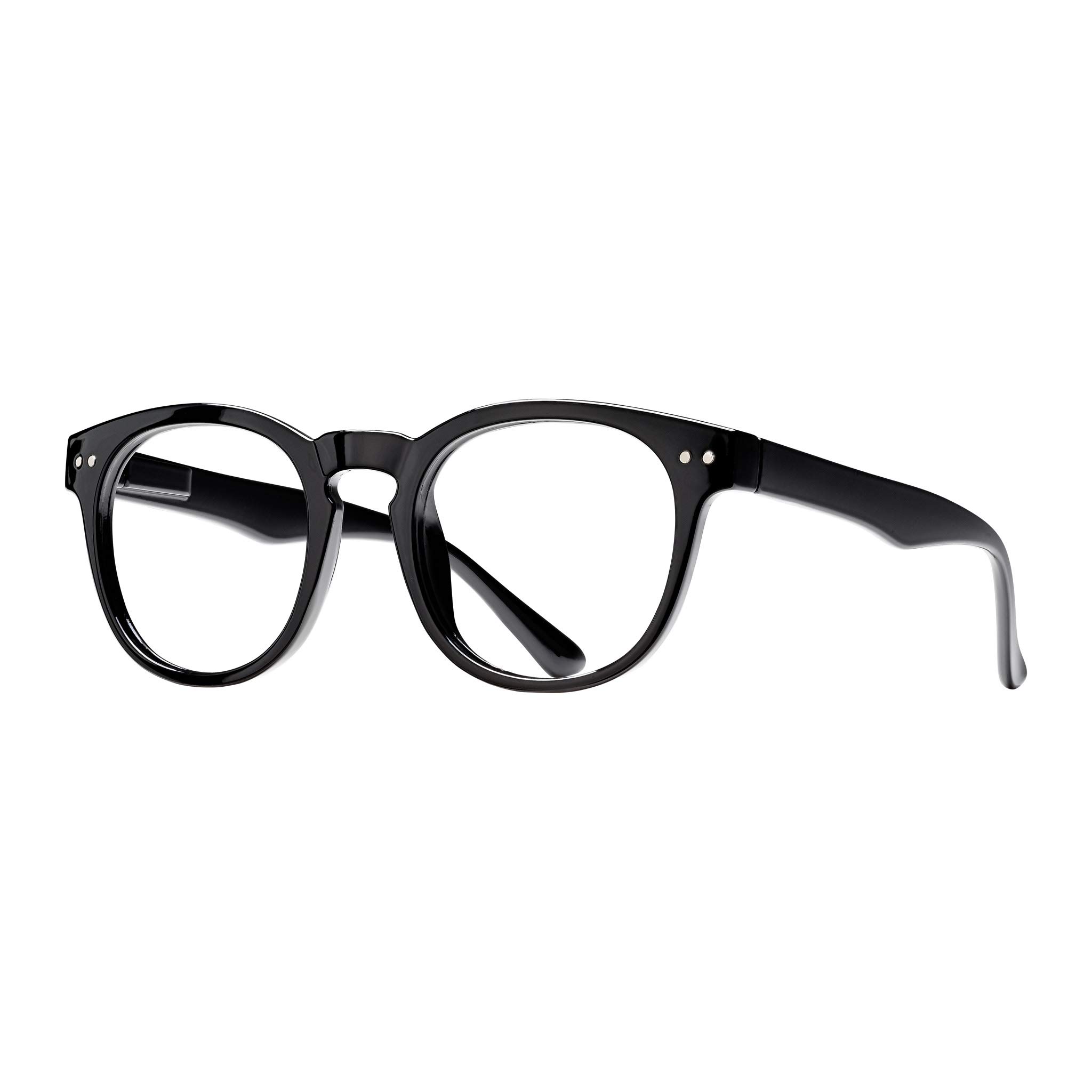Blue Light Blocking Reading Glasses - Eco-Friendly Computer Readers for Men & Women (1.25x Magnification, Black i203x) - Reduce Eye Strain for Office Work, Gaming & Screen Time