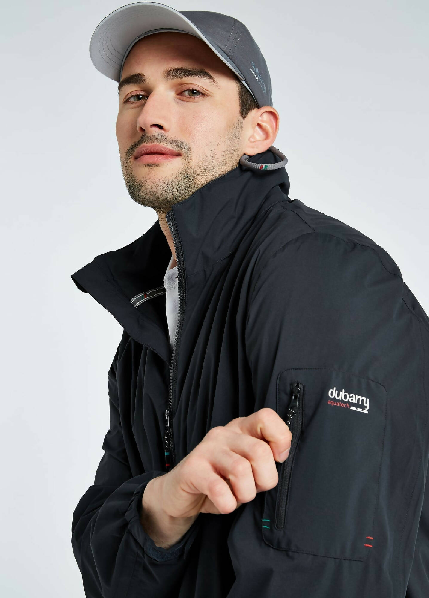 DUBARRY Croatia Waterproof Crew Jacket for Men & Women | Windproof Rain Jacket with Fleece Lining | Outdoor Hiking, Camping & Travel Coat in Graphite Color