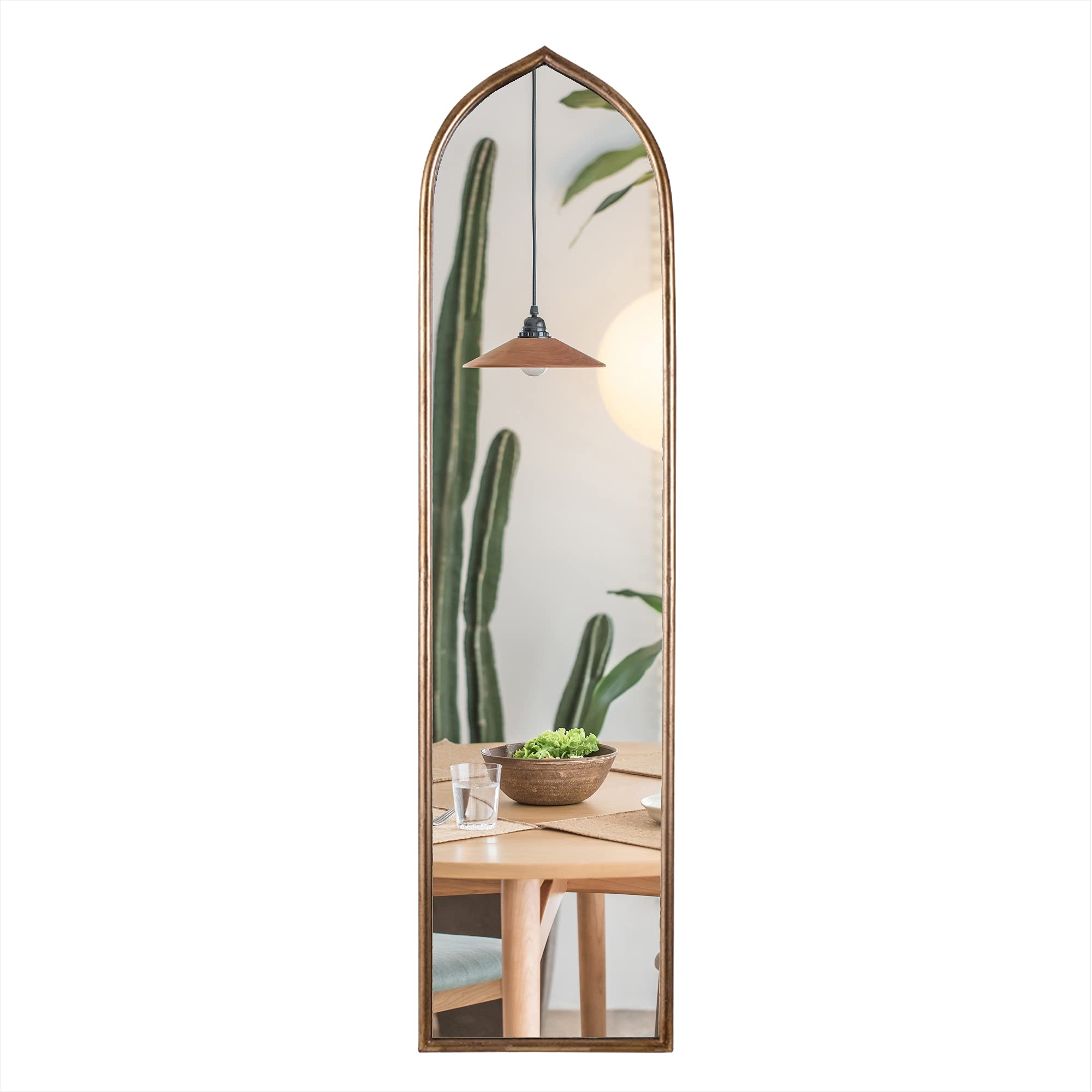 Gold Arched Full-Length Mirror - 12