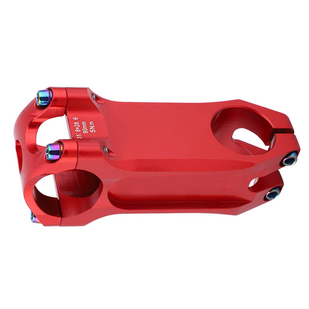FASJ 80mm MTB Bike Handlebar Stem - Lightweight Aluminum Alloy Bicycle Stem Compatible with Mountain Bike, BMX & Road Bike | Perfect for Trail Riding, Commuting & Urban Cycling