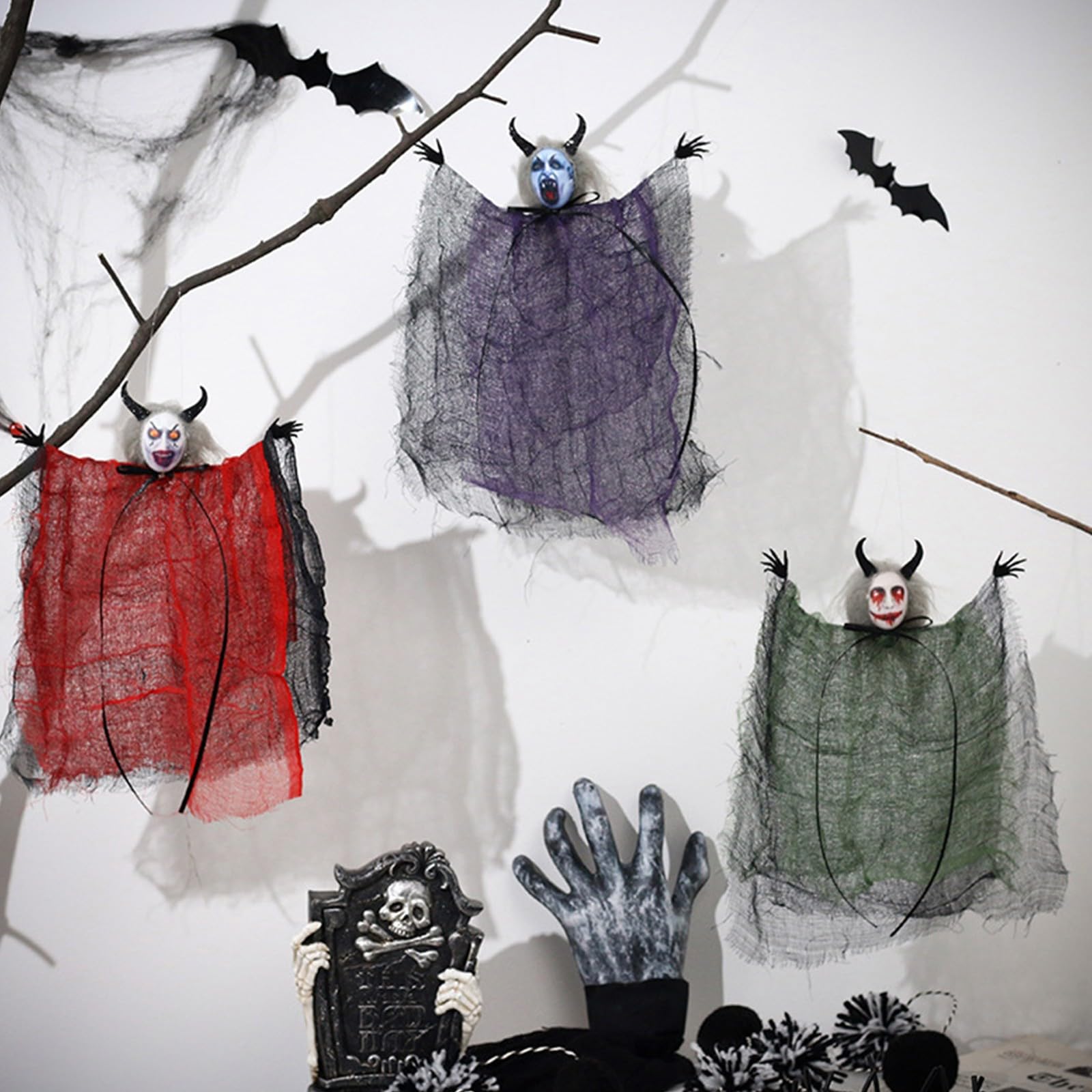 Spooky Halloween Decorations - Scary Ghost Props, Haunted House Decor & 99 Cent Deals for Halloween Party, Front Yard & Pool Decorations | Perfect for Halloween Parties, Trick or Treat & Haunted House Themes