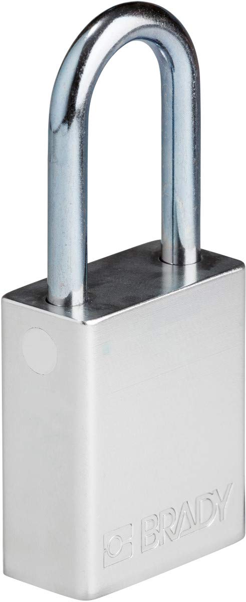 Brady SafeKey Lockout Padlock - Heavy Duty Aluminum Safety Lock with 1.5