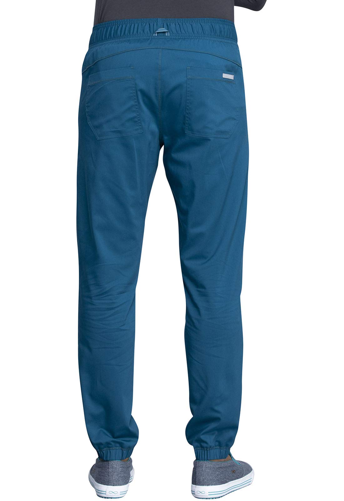 Cherokee Men's Scrubs Pants - Natural Rise Jogger with Zip Cargo Pockets WW012 | Comfortable Medical Workwear for Doctors & Nurses