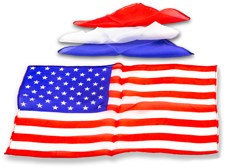 Magic Silk Flag Illusion with Vanishing Trick - Perfect for Stage Performances, Close-up Magic & Party Entertainment
