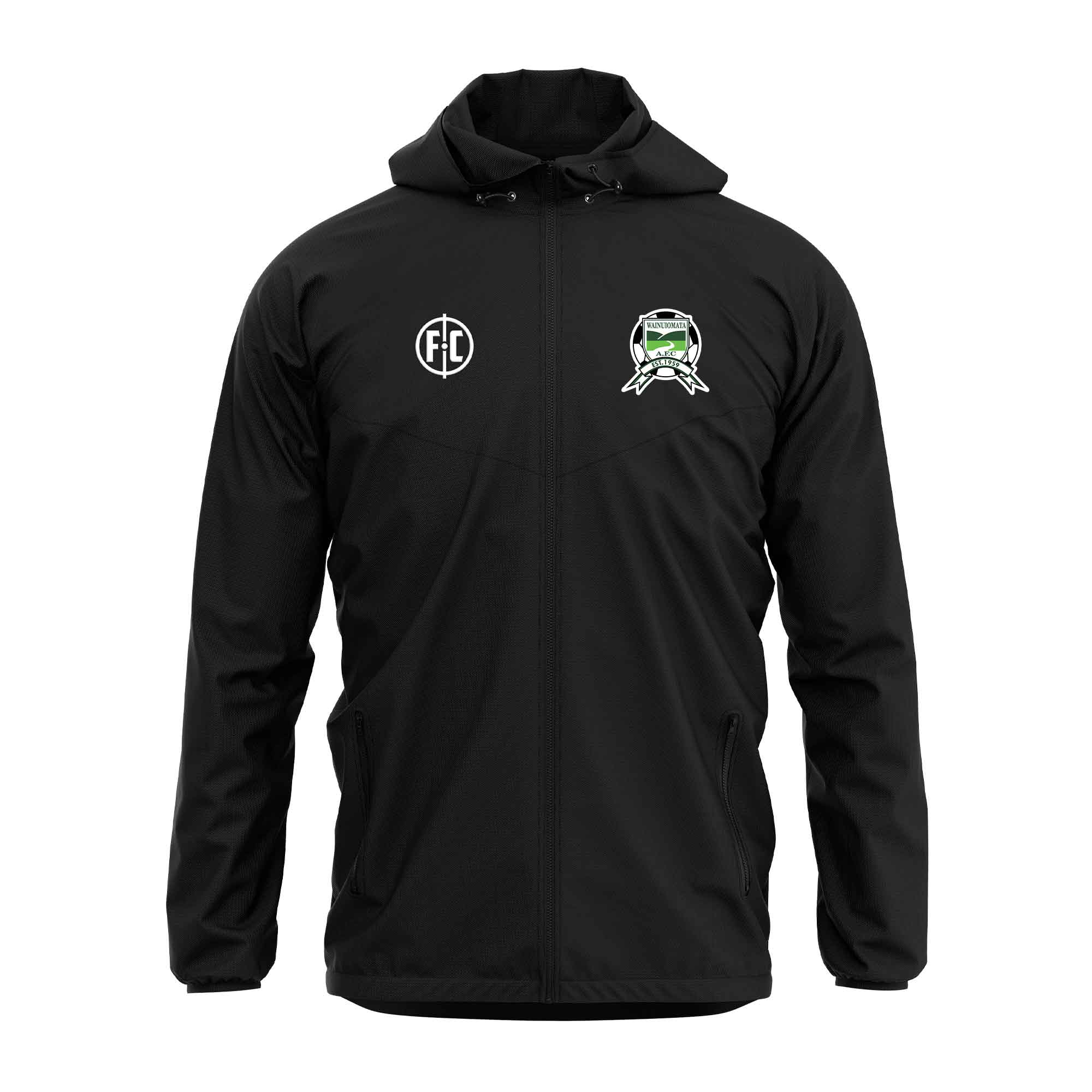 Wainuiomata AFC Shower Jacket - Waterproof Windbreaker for Outdoor Sports & Travel - Perfect for Soccer Fans, Camping, Hiking, and Rainy Days