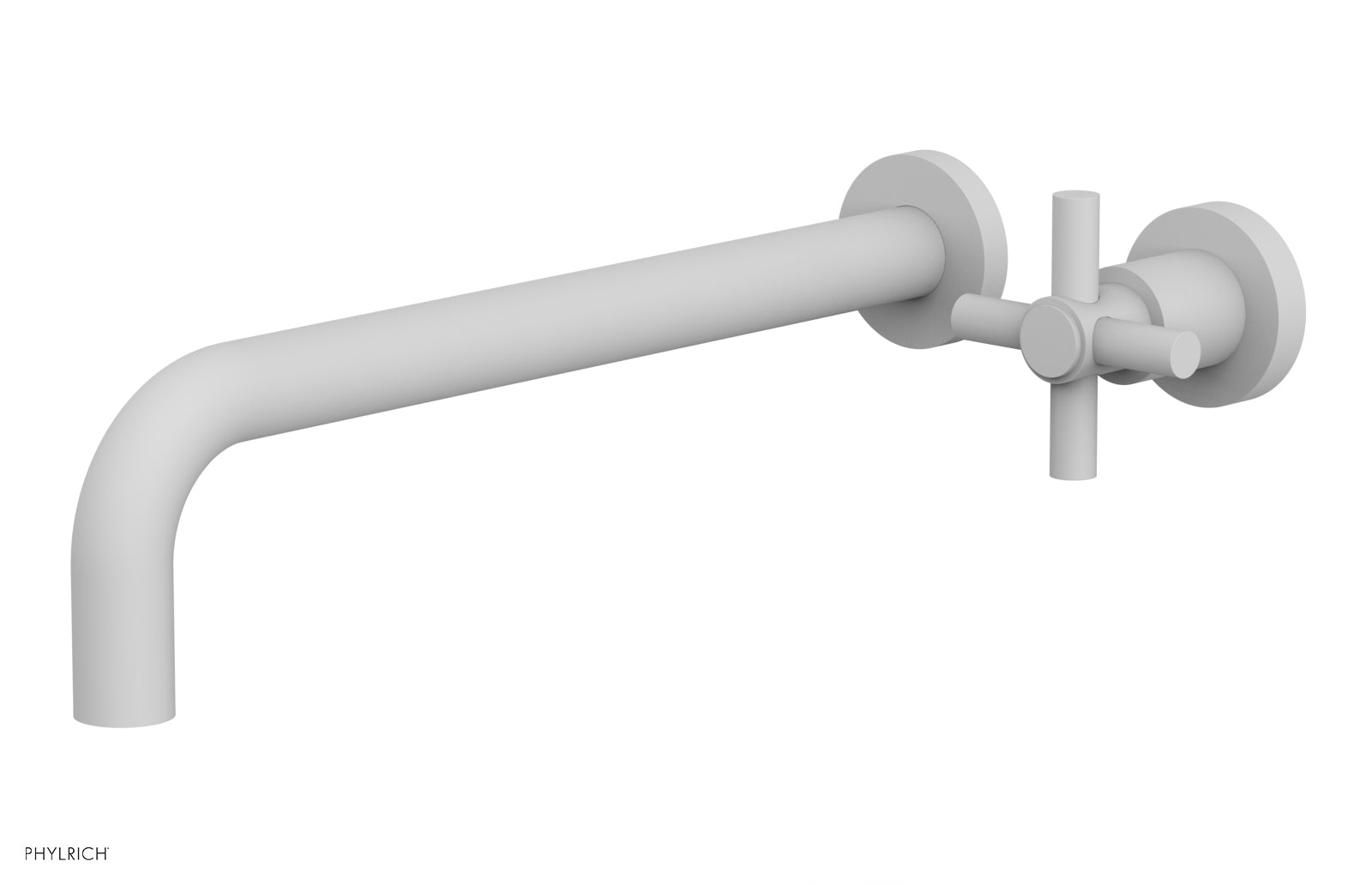 D131-17 Single Handle Wall Mounted Lavatory Faucet Set - Classic Cross Handle Design for Bathroom Sink - Perfect for Modern Homes, Hotels & Restrooms