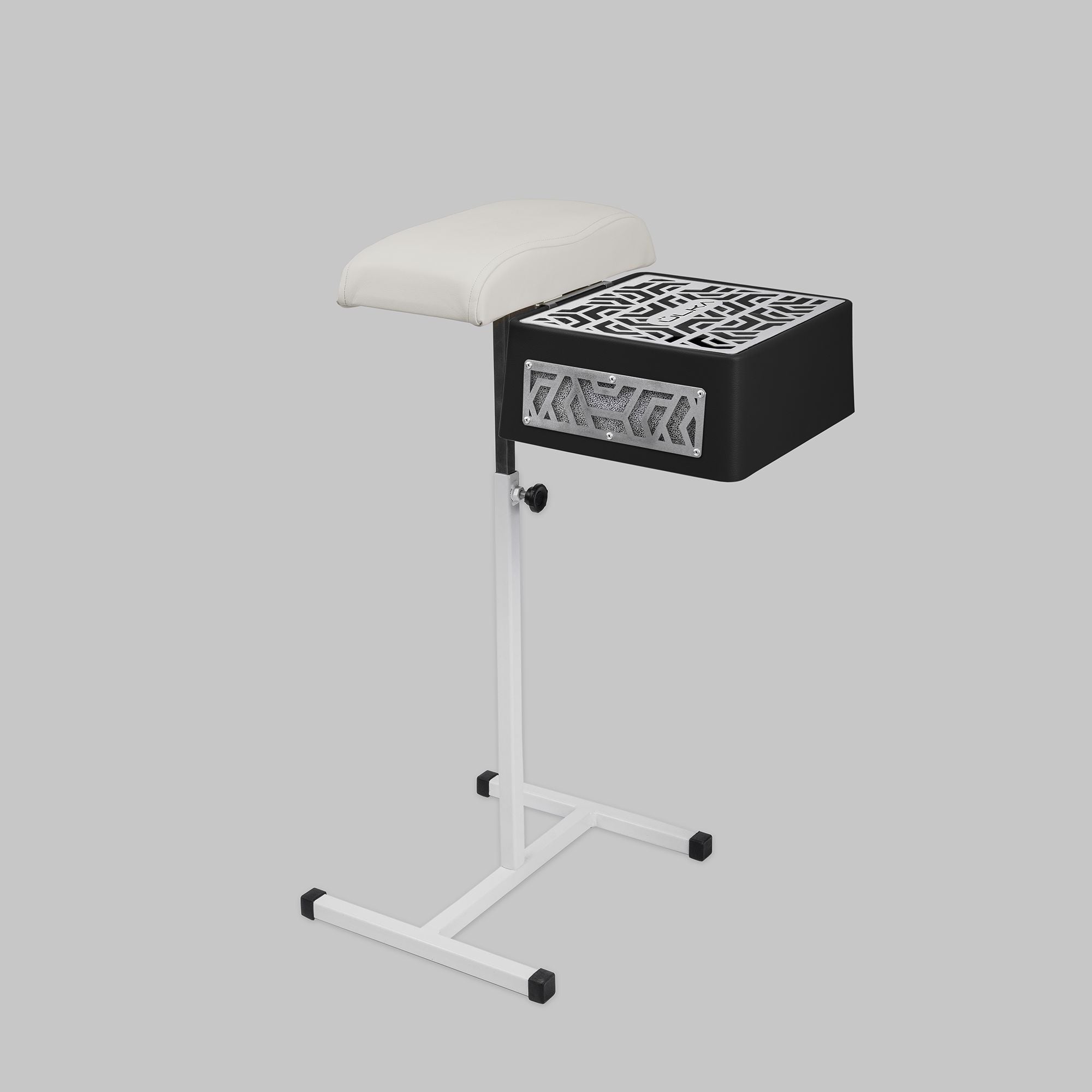 Premium Black Nail Dust Collector with White Stand - ULKA Pedicure Essential for Salon & Home Manicure/Pedicure Care