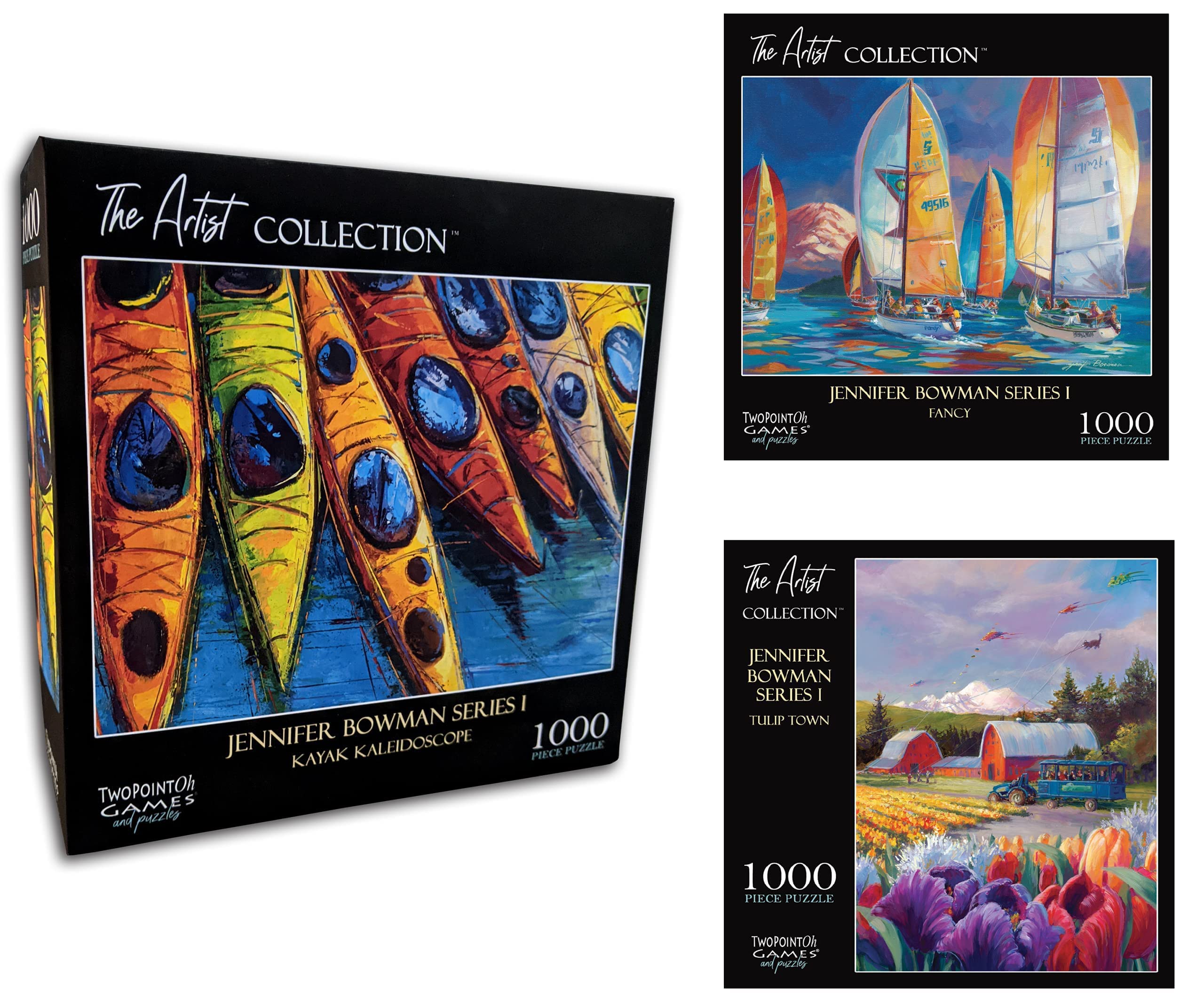 1000 Piece Jigsaw Puzzles for Adults & Teens - Premium Artist Collection Bundle Featuring Jennifer Bowman Series I - Perfect for Family Game Nights, Stress Relief & Home Decor