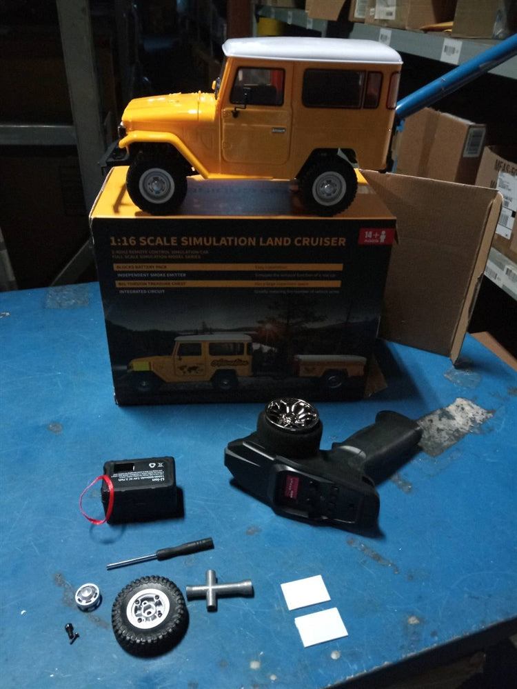 1/16 HG RC Off-Road Electric Crawler Car - FJ40 Model 4x4 Remote Control Vehicle | US Stock | Used for Trail Crawling, Rock Climbing & Backyard Adventure Play