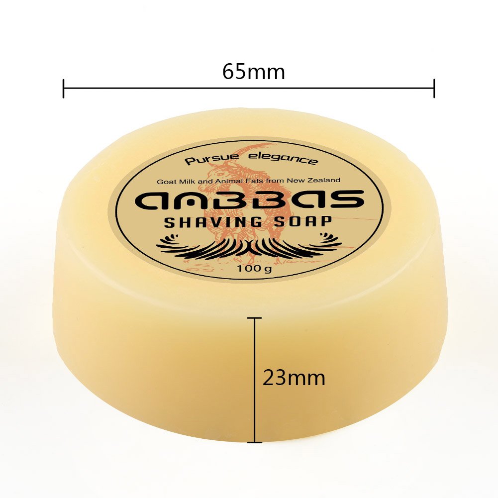 Anbbas Goat Milk Shaving Soap from New Zealand - 2 Pack (7 oz Each) - Traditional Wet Shave & Beard Care for Men - Perfect for Barber Shops & Home Grooming Routines