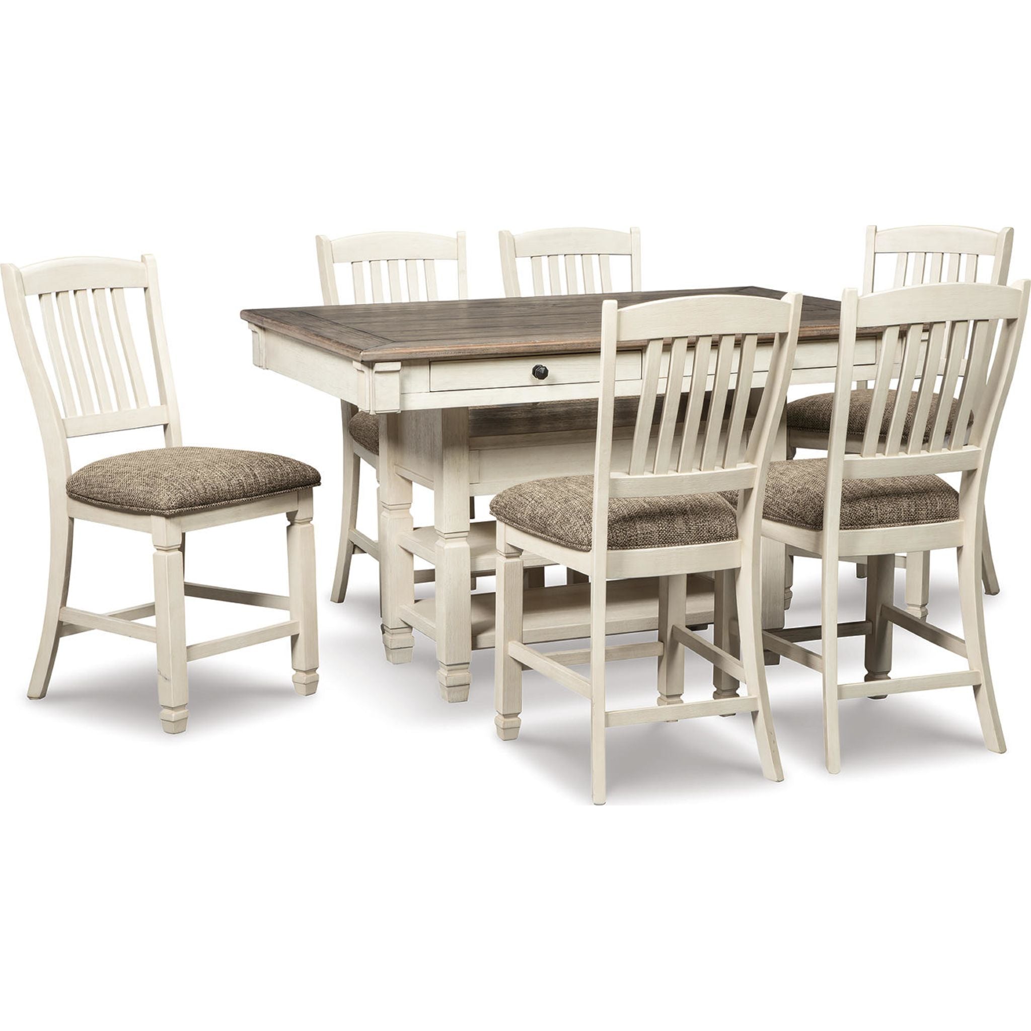Bolanburg 5-Piece Counter Height Dining Set - Modern Kitchen Table and Stools for Small Spaces - Perfect for Breakfast Nook, Apartment, or Bar Area