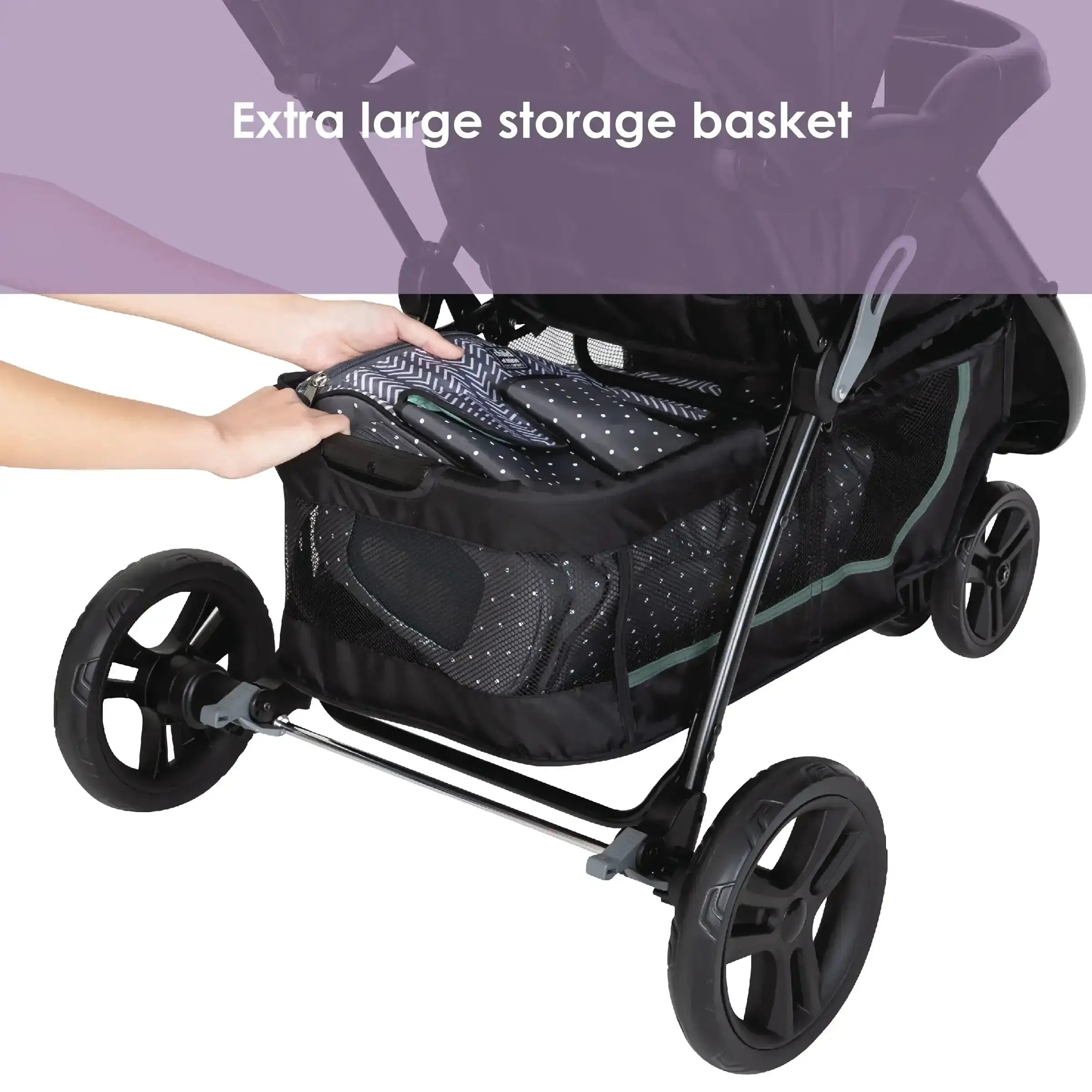 EZ Ride SE Stroller Travel System with Secure Lift Infant Car Seat - Lightweight Baby Stroller & Car Seat Combo for Newborns to Toddlers - Perfect for Travel, Shopping & Daily Outings