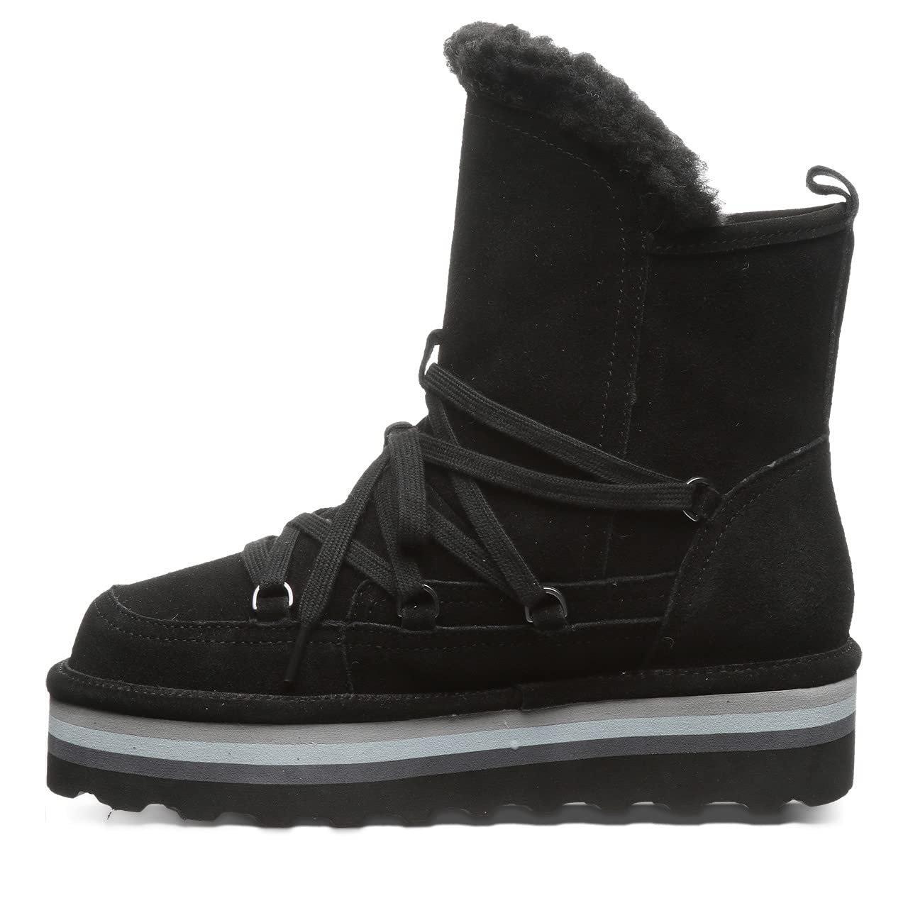 BEARPAW Women's Retro Mondi Ankle Boot - Comfortable Lace-Up Winter Boots for Women | Cozy & Stylish for Cold Weather, Outdoor Activities & Casual Wear