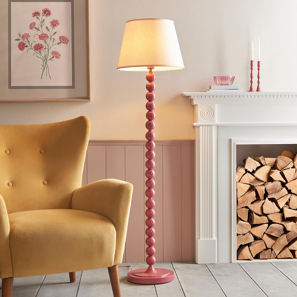 Auralis Ivy Floor Lamp with E27 Socket - Modern Adjustable Standing Light for Living Room, Bedroom & Office - Multiple Finishes Available
