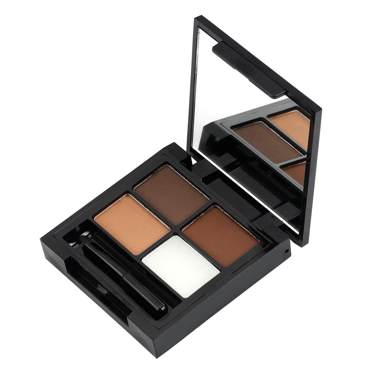 Swiss Beauty Eyebrow Palette with Wax Cream - Travel-Friendly Makeup Kit with Blendable Colors for Perfect Brows | Shade-02, 5g | Ideal for Daily Use, Professional Makeup & On-The-Go Touch Ups