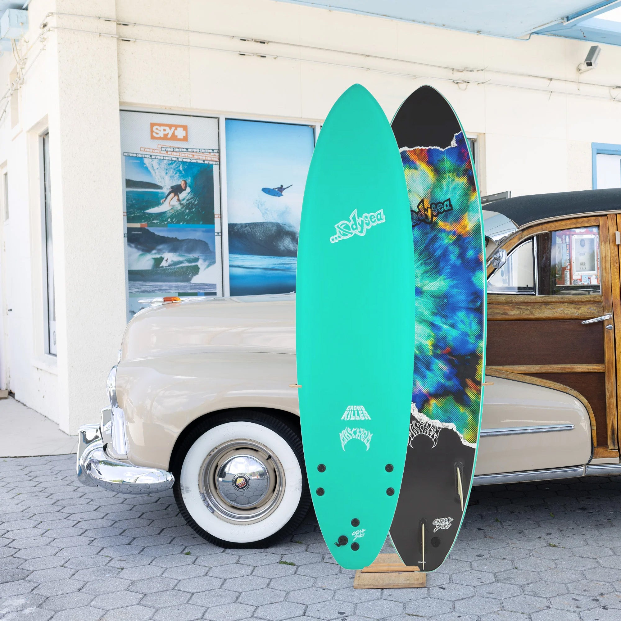 Catch Surf Odysea X Lost Crowd Killer 6'8 Soft Surfboard - Premium Foam Surfboard for Beginners & Intermediate Surfers - Perfect for Small to Medium Waves & Beach Fun - Turquoise