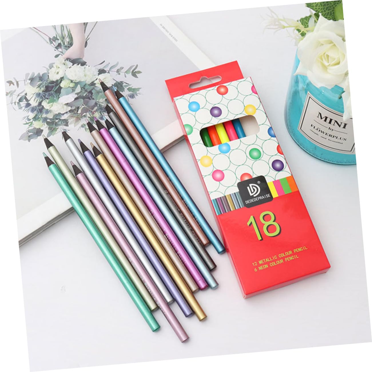 90-Piece Vibrant Colored Pencils Set - Premium Neon & Basswood Pencils for Artists, Students & Adult Coloring Books - Perfect for Sketching, Drawing & Creative Projects