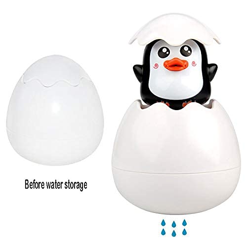 Iwobi Penguin Egg Bath Toy - Fun Water Spray & Rain Shower Toy for Babies & Toddlers | Bathtime Sensory Play & Early Learning