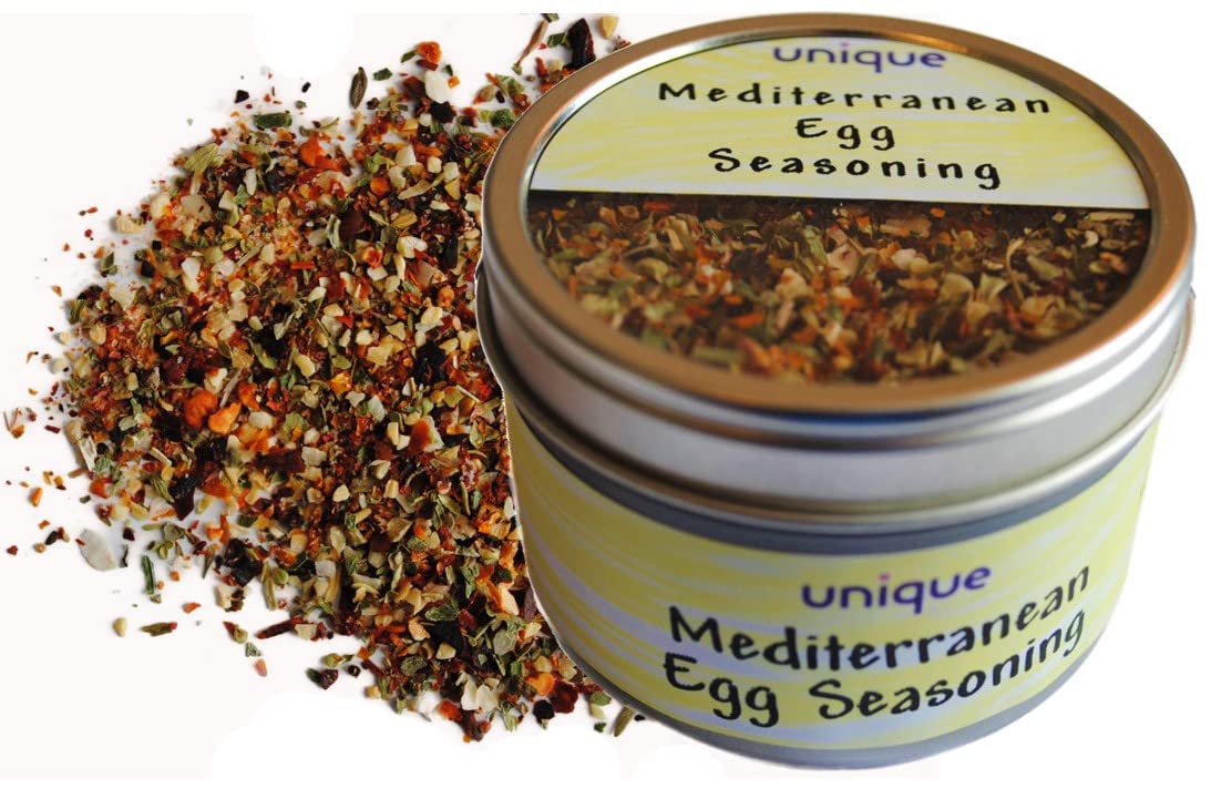 Mediterranean Egg Seasoning 2 oz Tin Can - Premium Spice Blend for Eggs, Salads & Pasta - Perfect for Breakfast, Cooking & Gourmet Meals