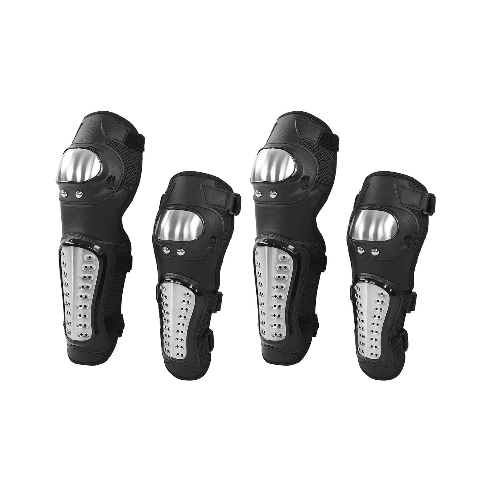 Motorcycle Knee & Elbow Pads - Breathable Protective Gear for MTB, ATV, Motocross Riding