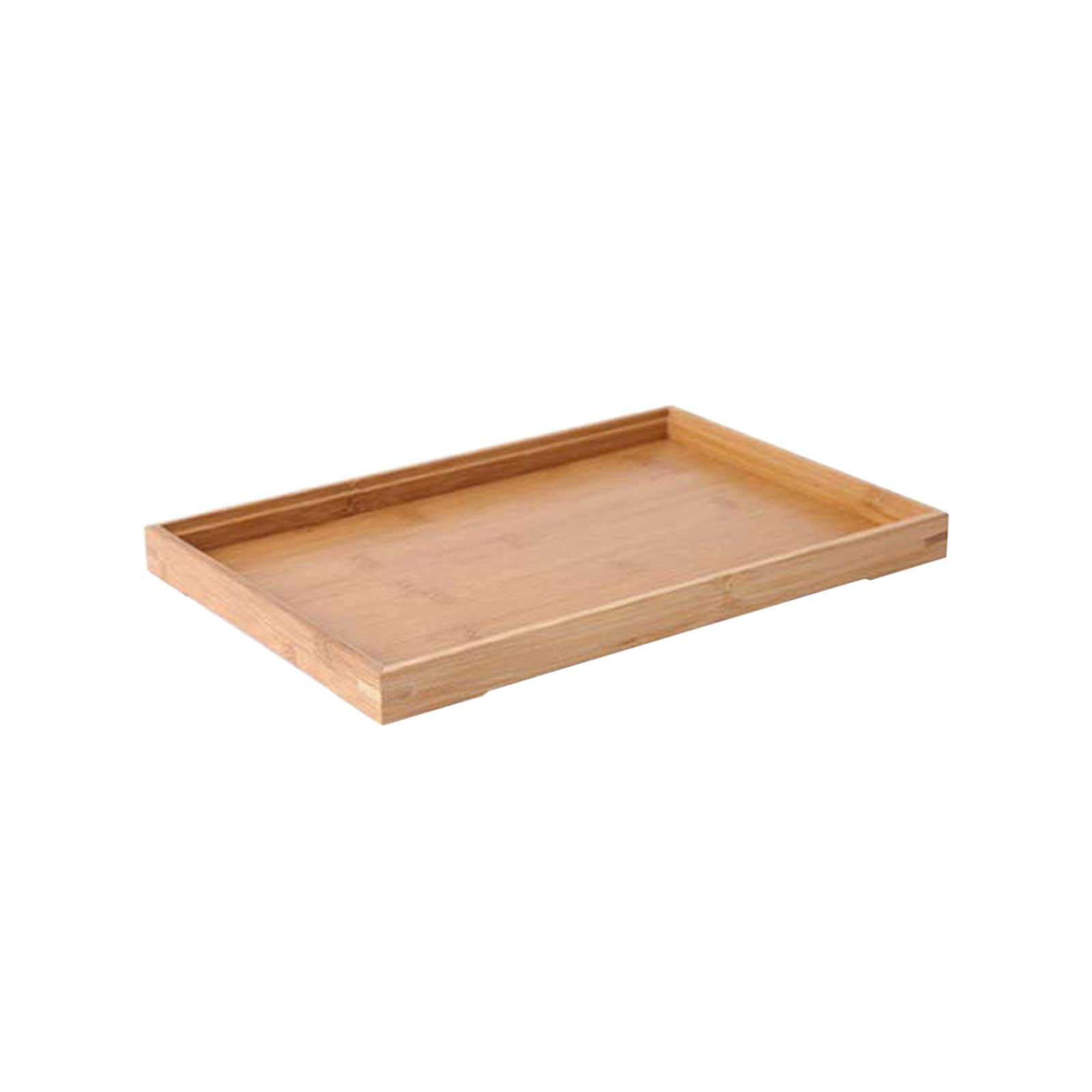 Bamboo Serving Tray - Wooden Tea Cup Holder, Bread & BBQ Platter for Home, Hotel, Restaurant - Perfect for Afternoon Tea, Breakfast, and Outdoor Dining